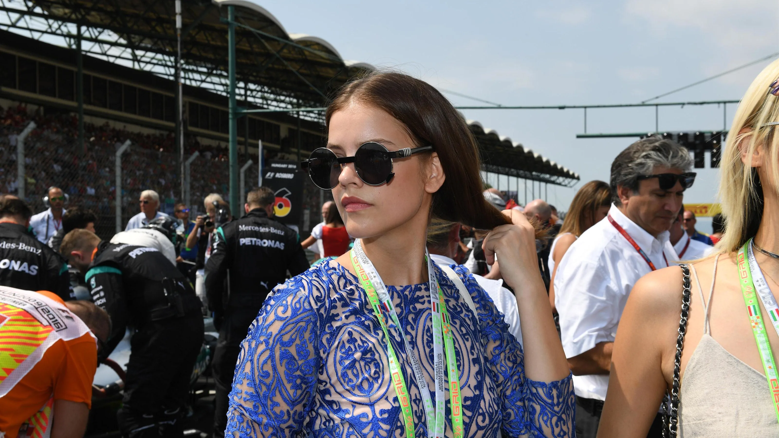 Barbara Palvin (HUN) Model and Actress on the grid at Formula One World Championship, Rd11,