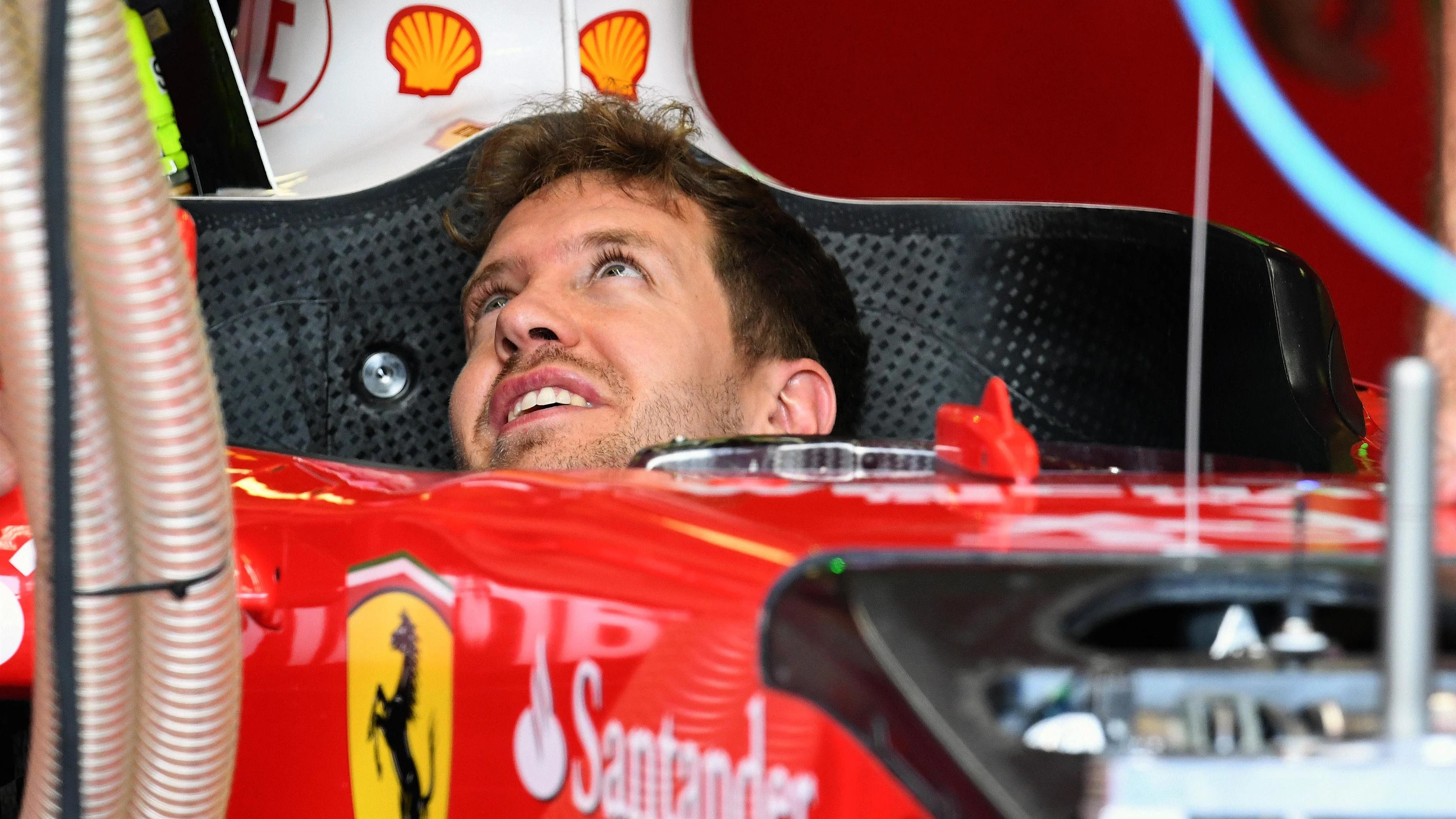 Sebastian Vettel (GER) Ferrari SF16-H at Formula One World Championship, Rd11, Preparations,