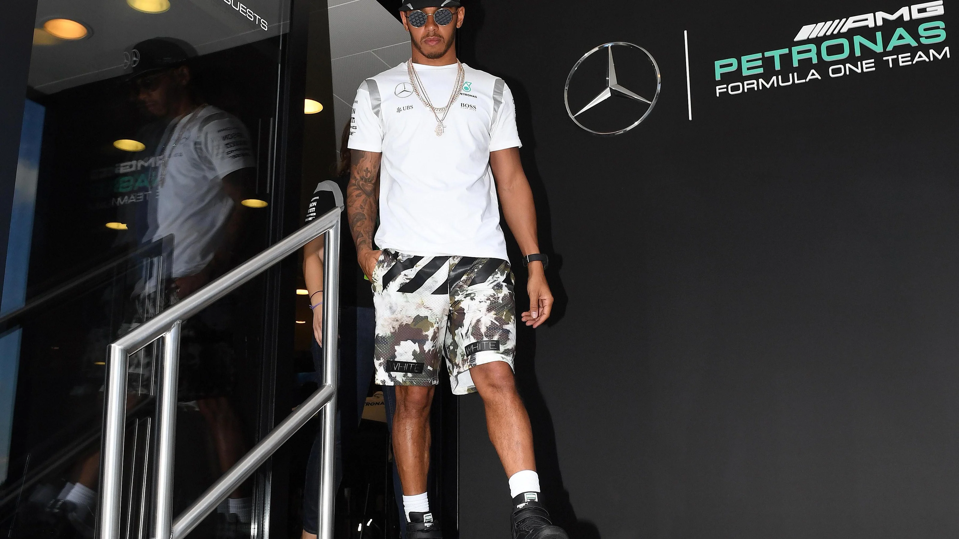 Lewis Hamilton (GBR) Mercedes AMG F1 at Formula One World Championship, Rd11, Preparations,
