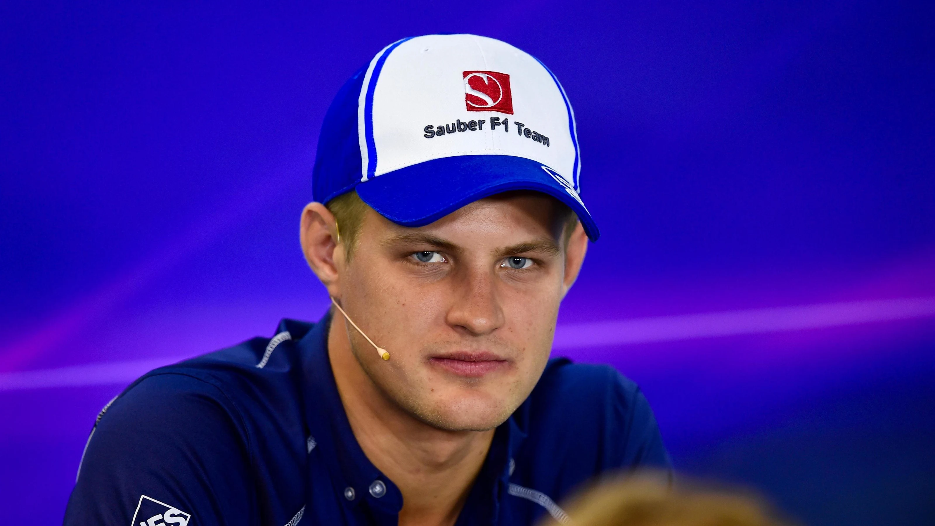 Marcus Ericsson (SWE) Sauber in the Press Conference at Formula One World Championship, Rd11,