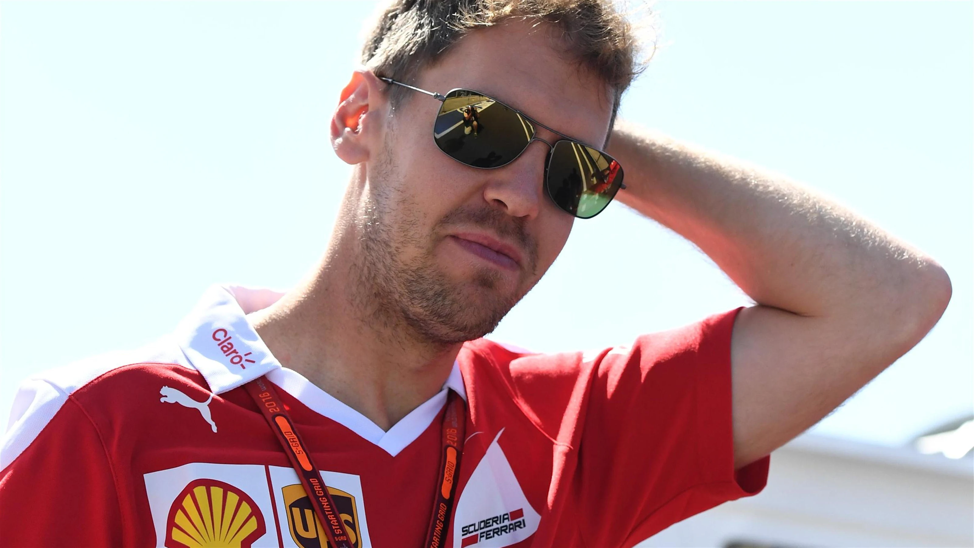 Sebastian Vettel (GER) Ferrari at Formula One World Championship, Rd11, Preparations, Hungaroring,