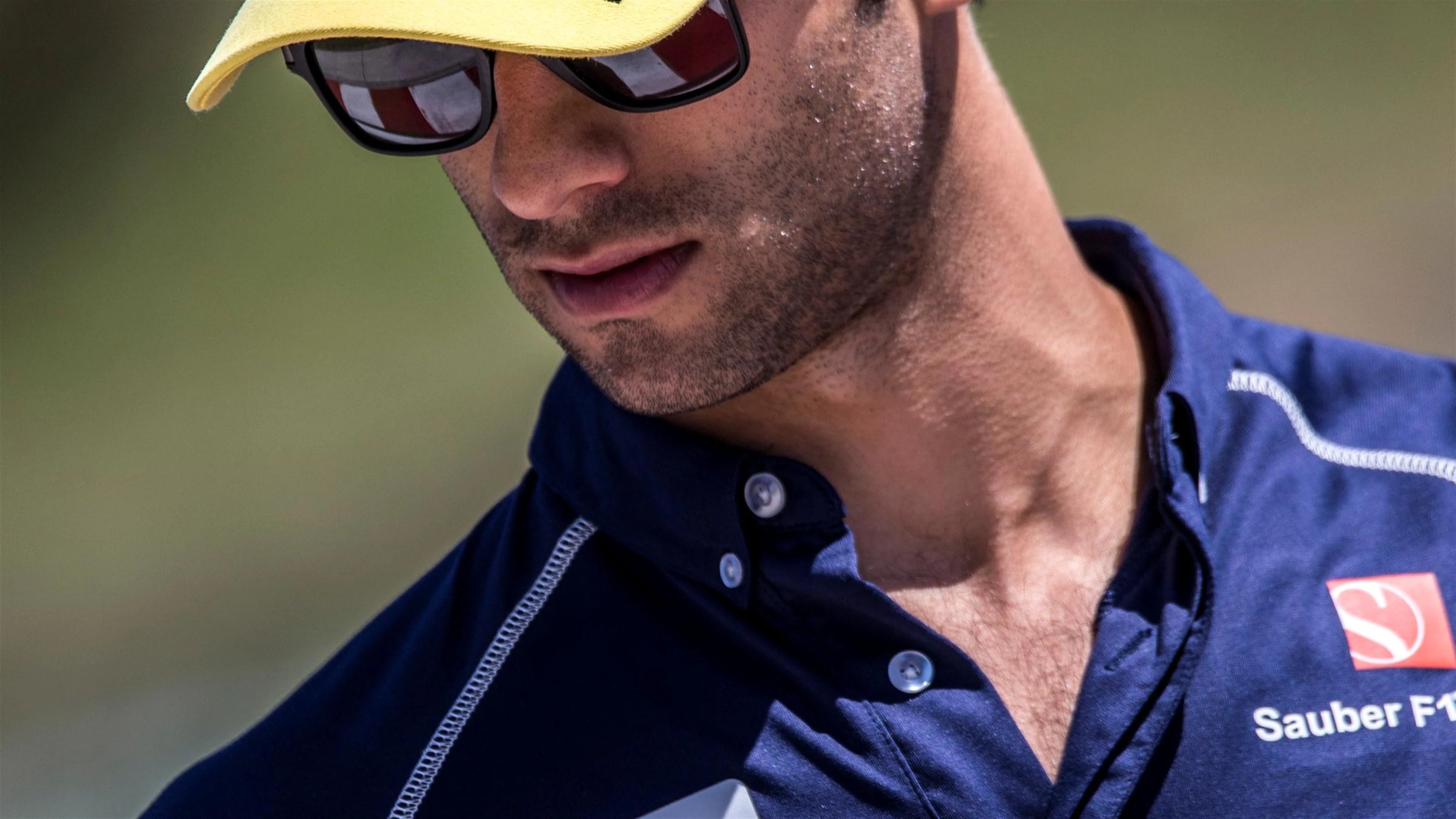 Felipe Nasr (BRA) Sauber walks the track at Formula One World Championship, Rd11, Preparations,