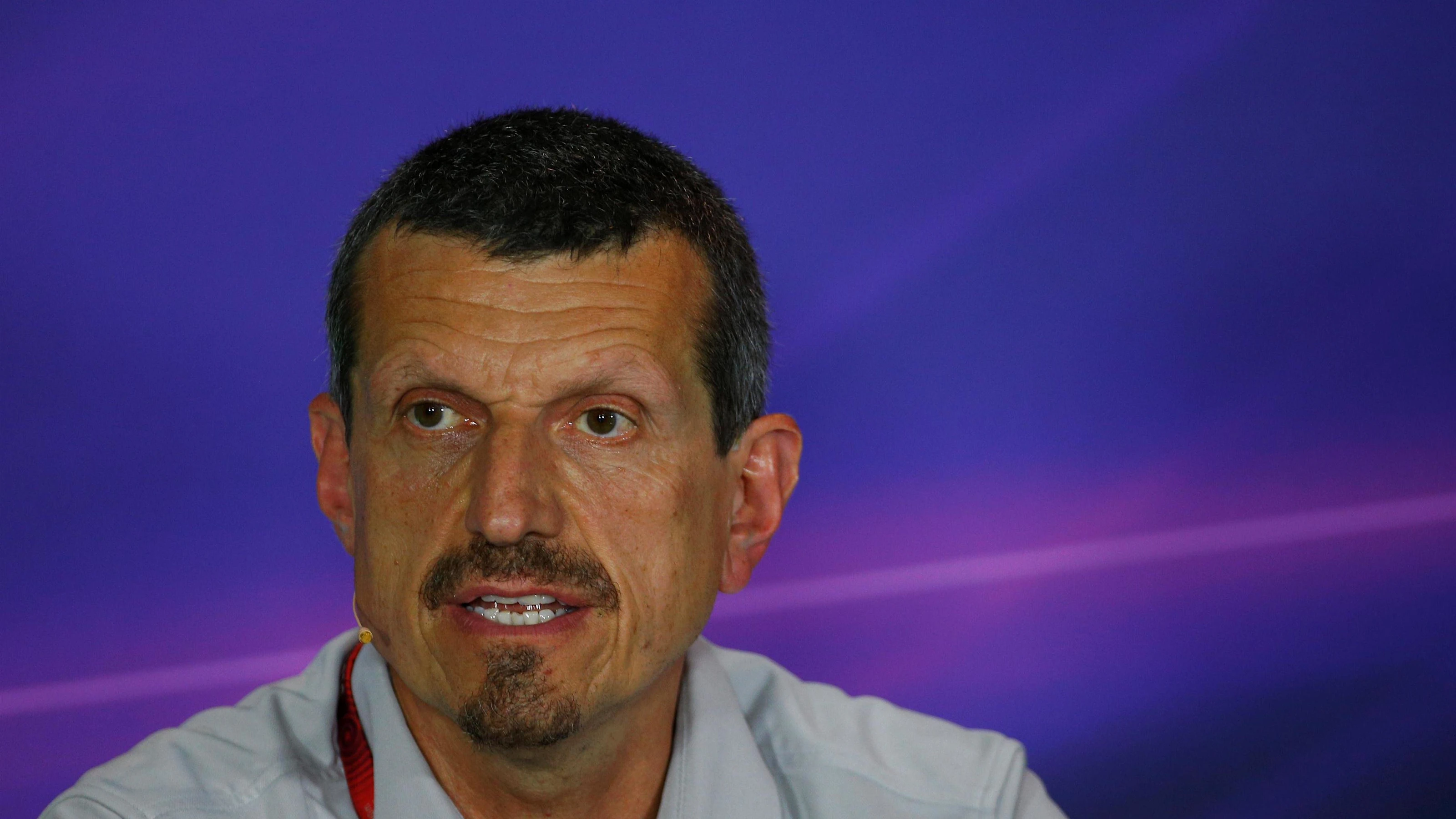 Guenther Steiner (ITA) Haas F1 Team Prinicipal in the Press Conference at Formula One World