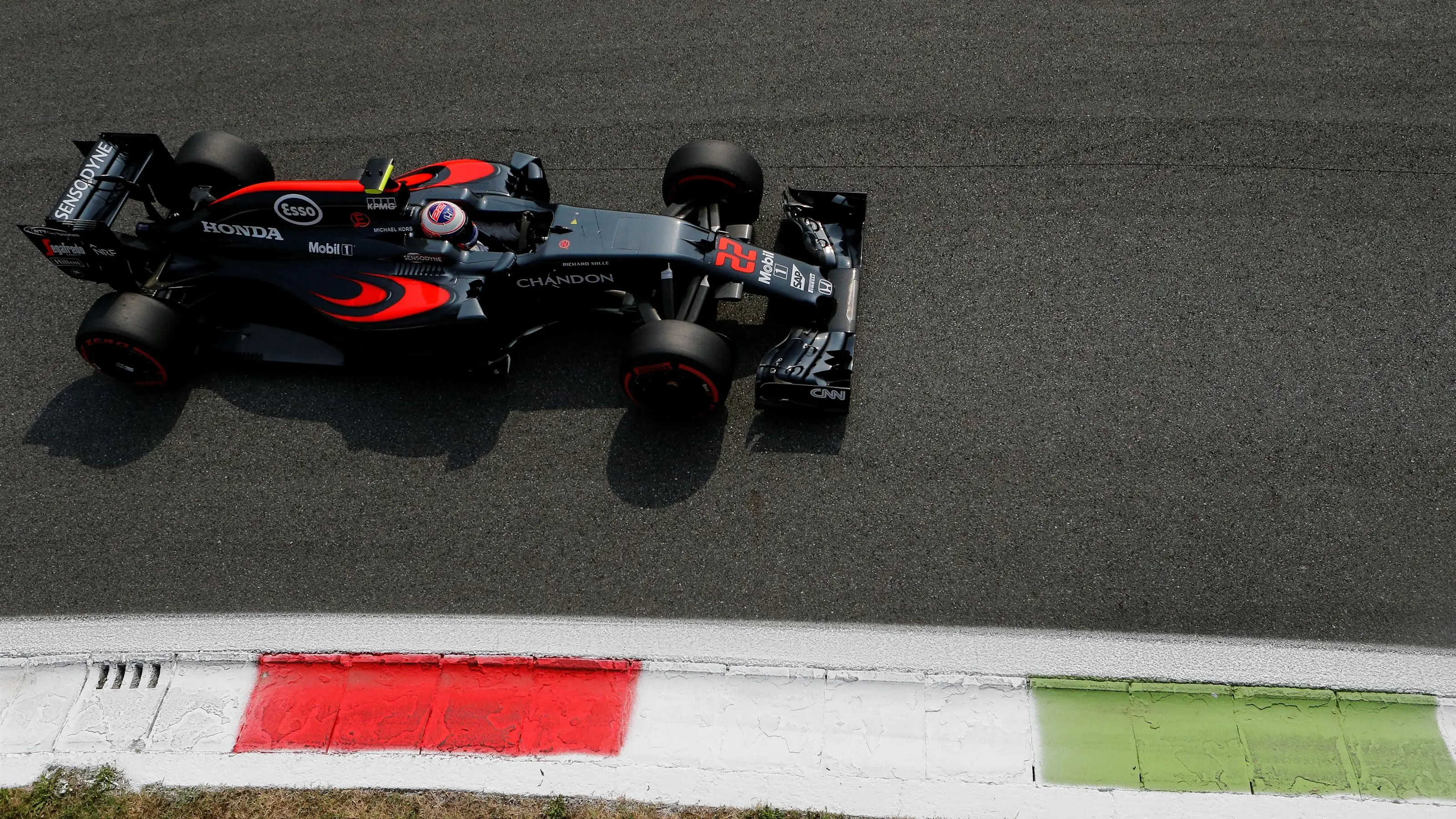 Jenson Button (GBR) McLaren MP4-31 at Formula One World Championship, Rd14, Italian Grand Prix,