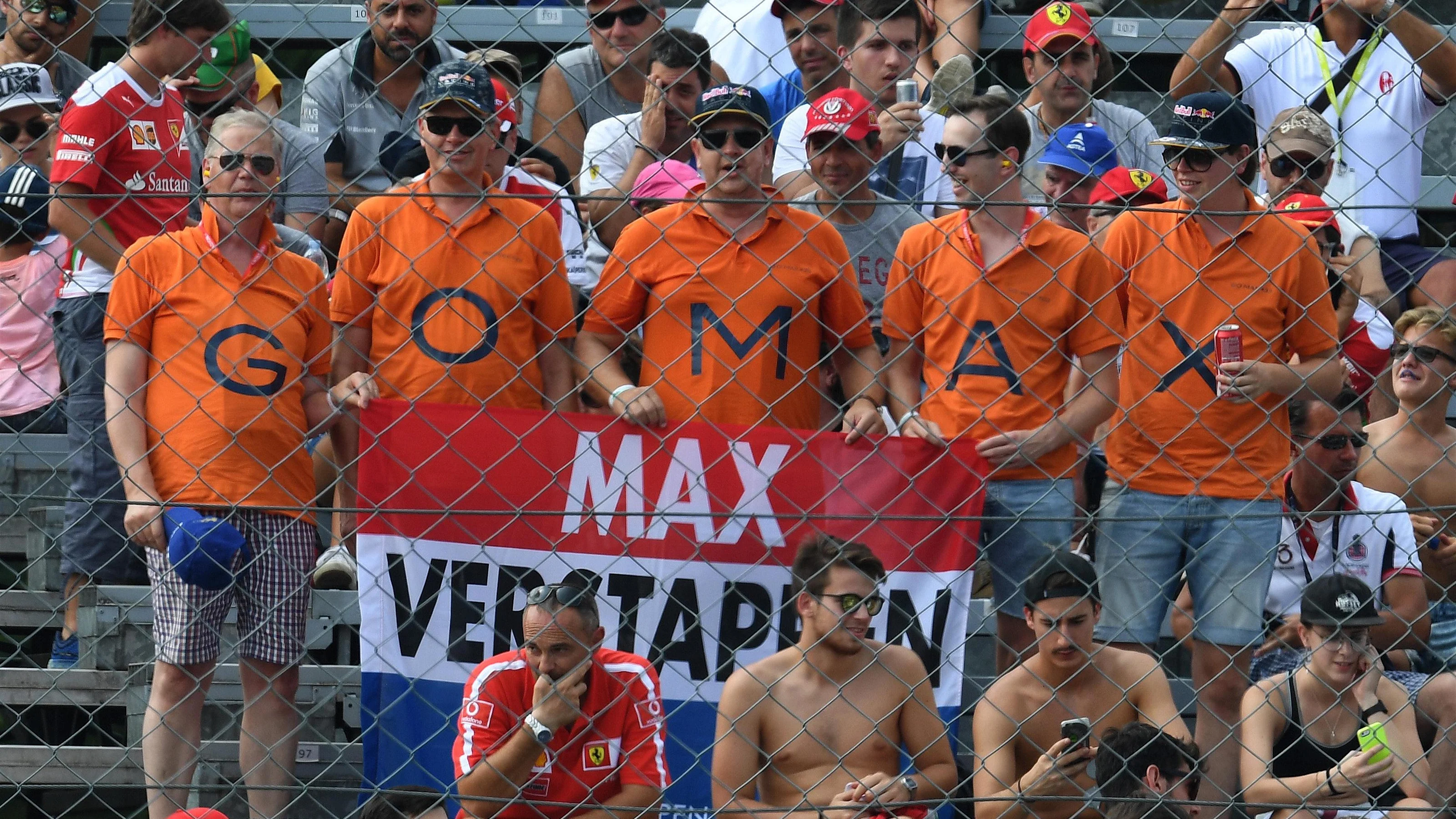 Max Verstappen (NED) Red Bull Racing fans at Formula One World Championship, Rd14, Italian Grand