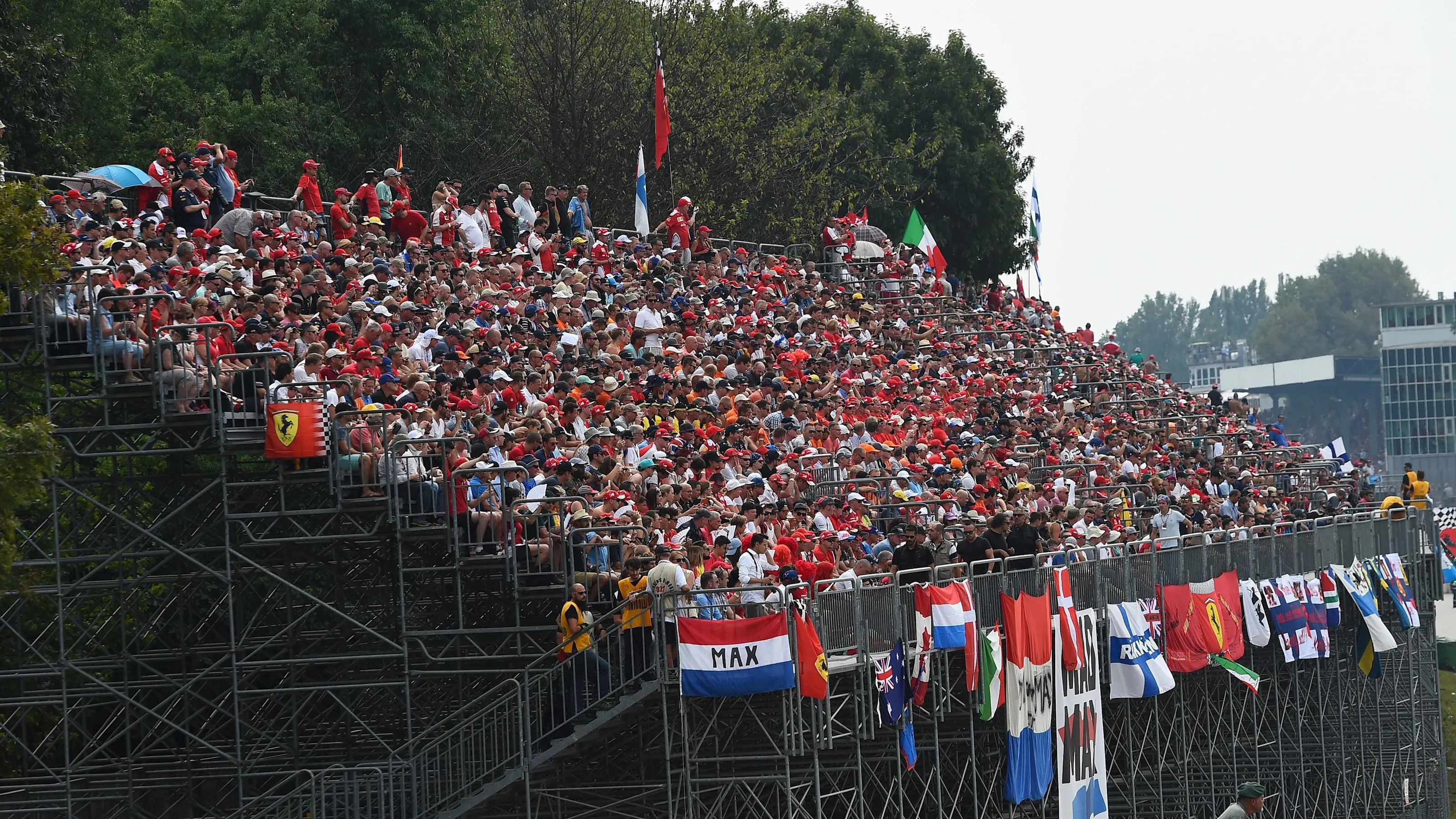 Fans and atmosphere at Formula One World Championship, Rd14, Italian Grand Prix, Race, Monza,