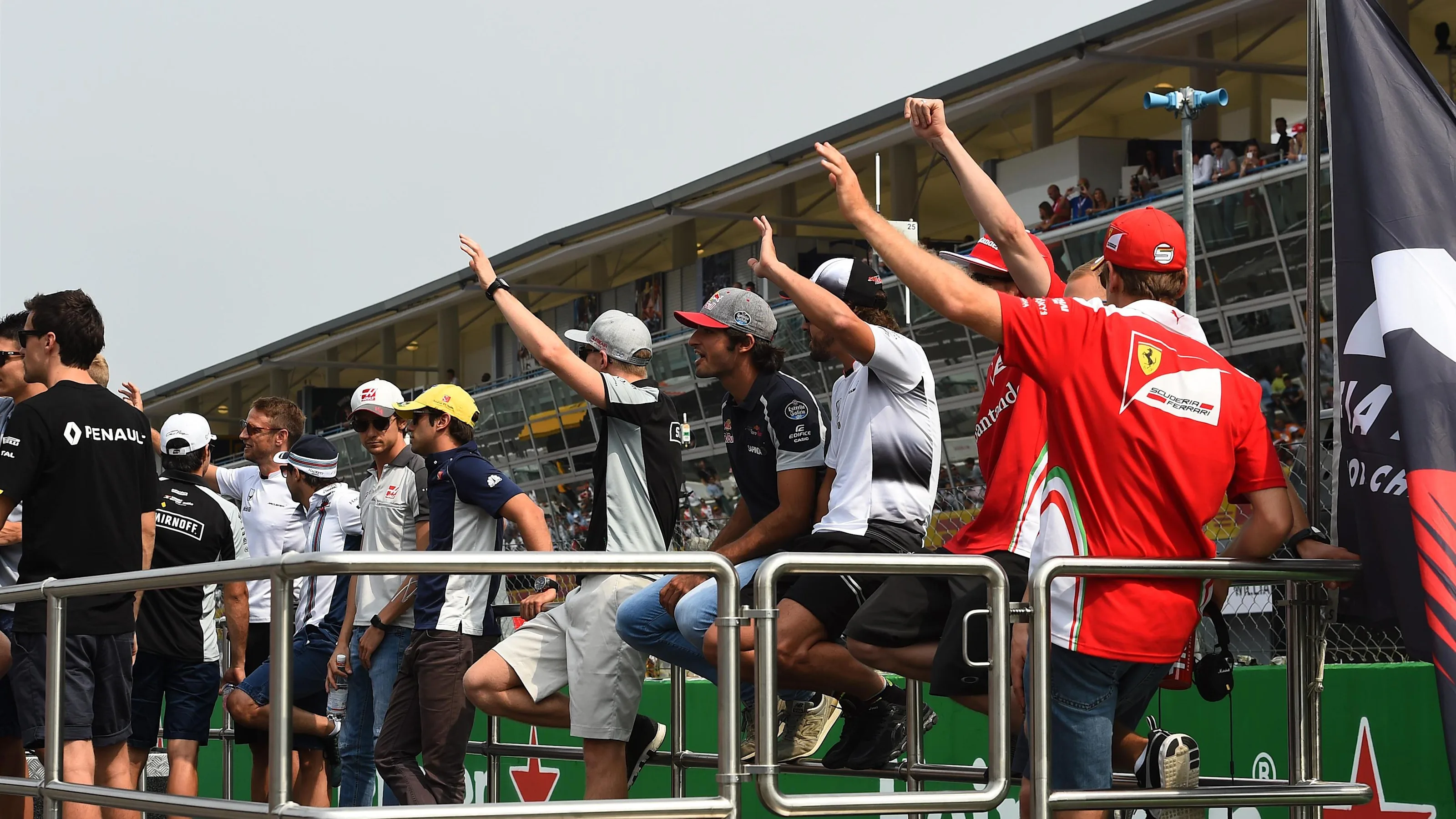 Drivers parade at Formula One World Championship, Rd14, Italian Grand Prix, Race, Monza, Italy,