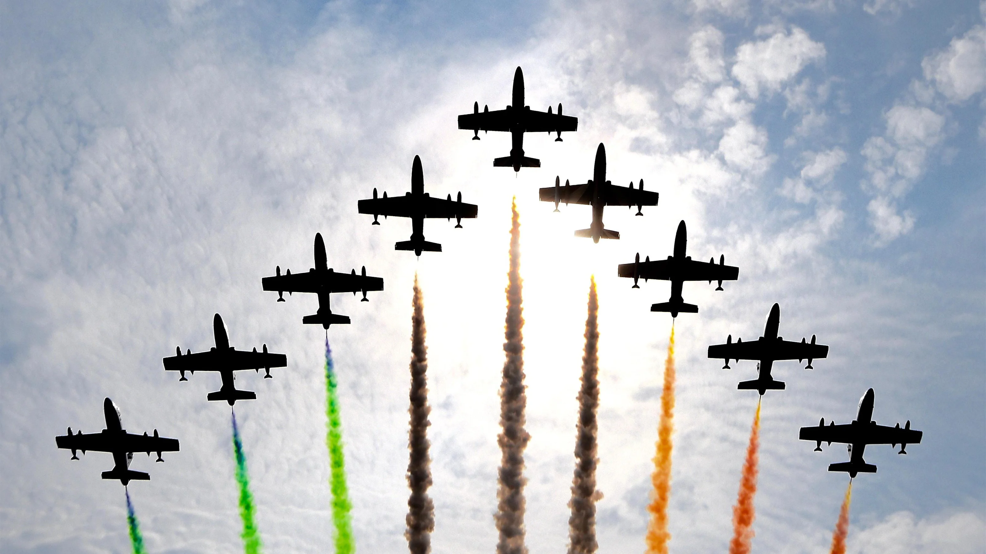 Fly past at Formula One World Championship, Rd14, Italian Grand Prix, Race, Monza, Italy, Sunday 4