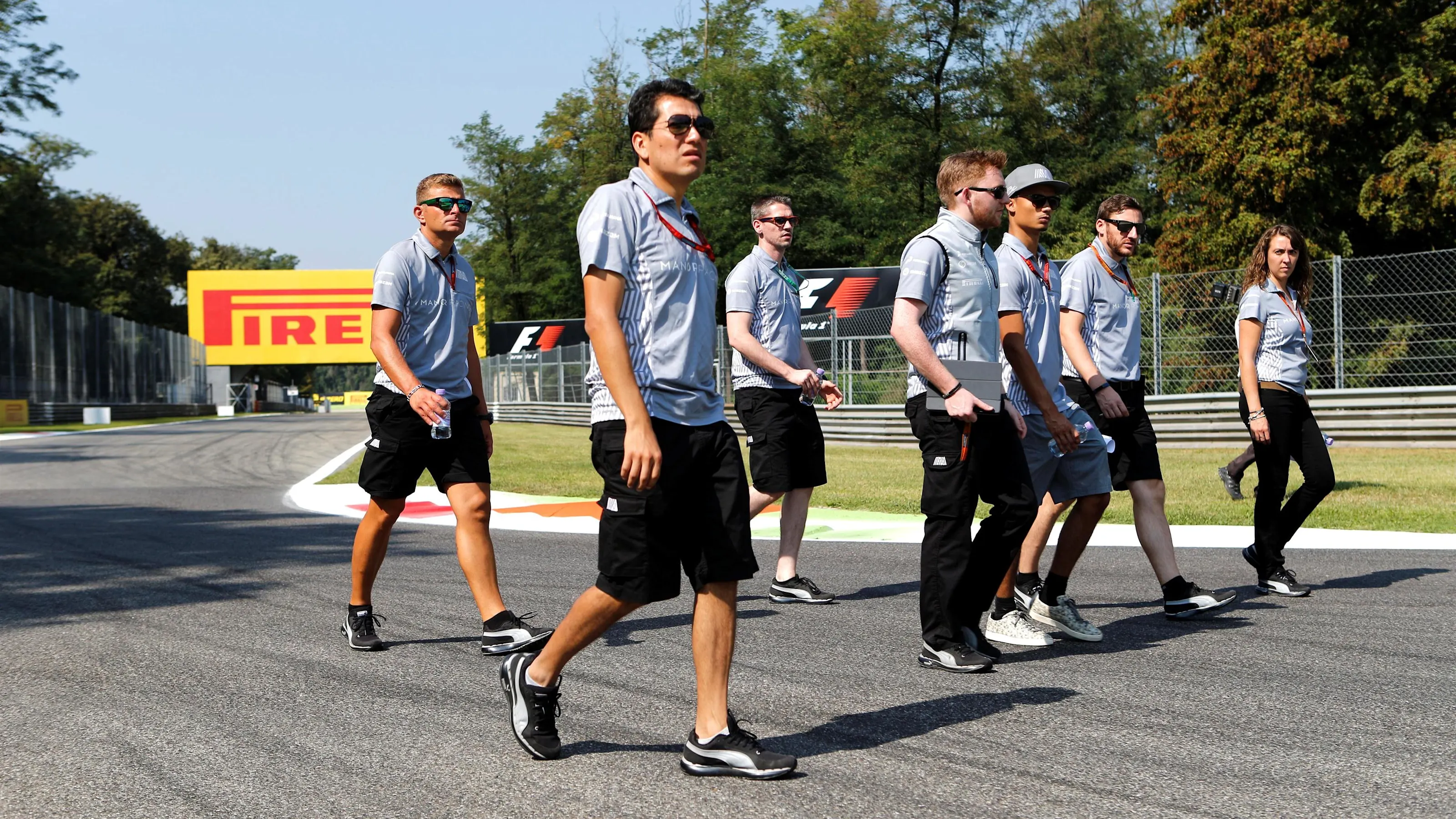 Pascal Wehrlein (GER) Manor Racing walks the track at Formula One World Championship, Rd14, Italian