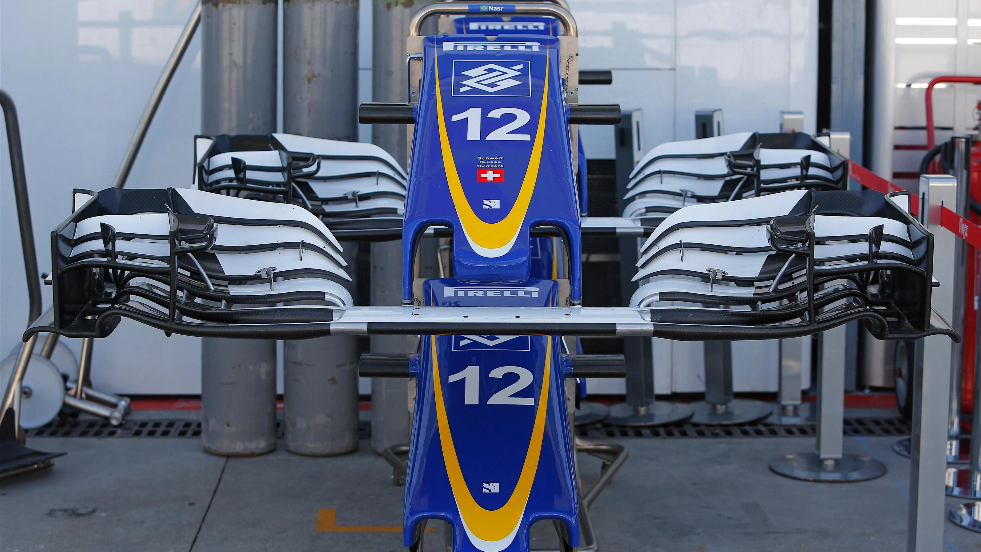 Sauber C35 nose and front wings at Formula One World Championship, Rd14, Italian Grand Prix,