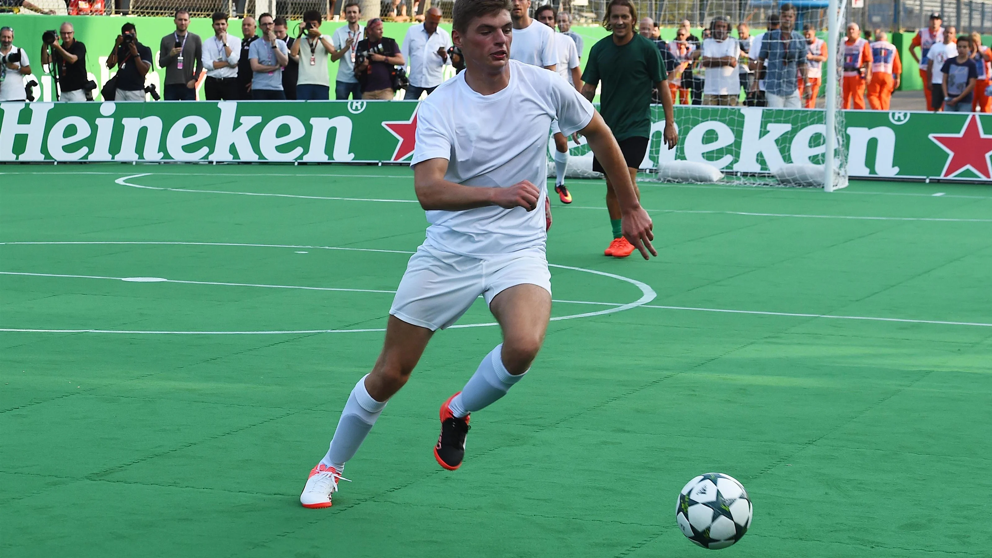 Max Verstappen (NED) Red Bull Racing at the Heineken Champions Of The Grid 5-A-Side Charity