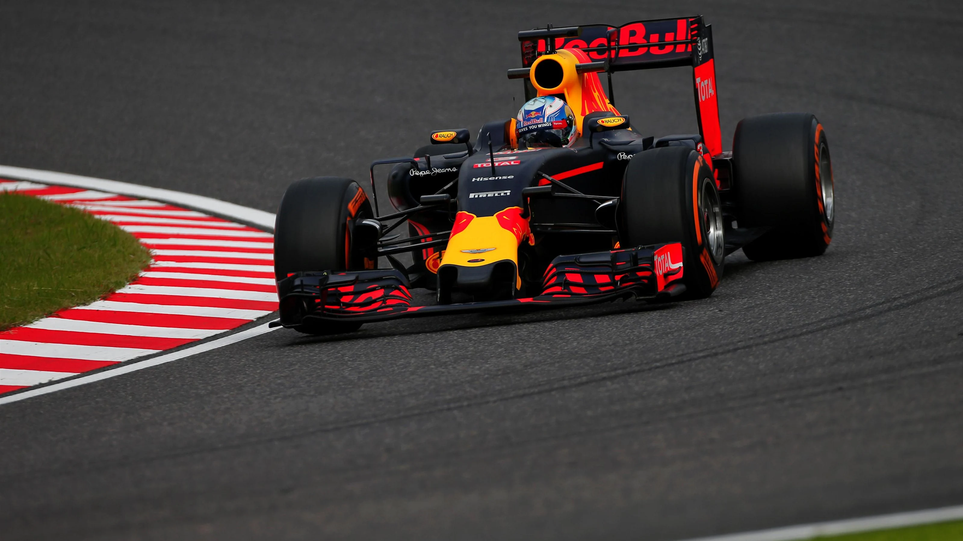 Daniel Ricciardo (AUS) Red Bull Racing RB12 at Formula One World Championship, Rd17, Japanese Grand