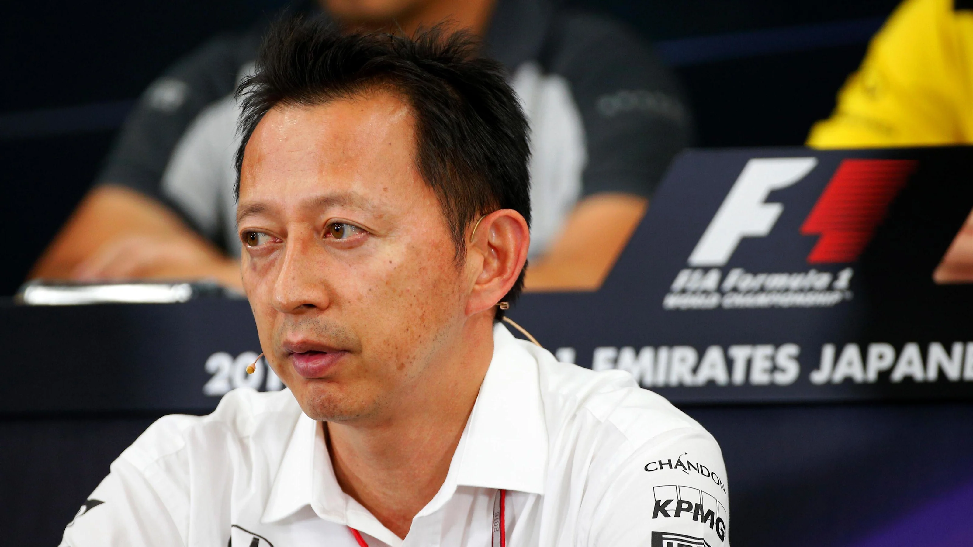 Yusuke Hasegawa (JPN) Head of Honda Motorsport in the Press Conference at Formula One World