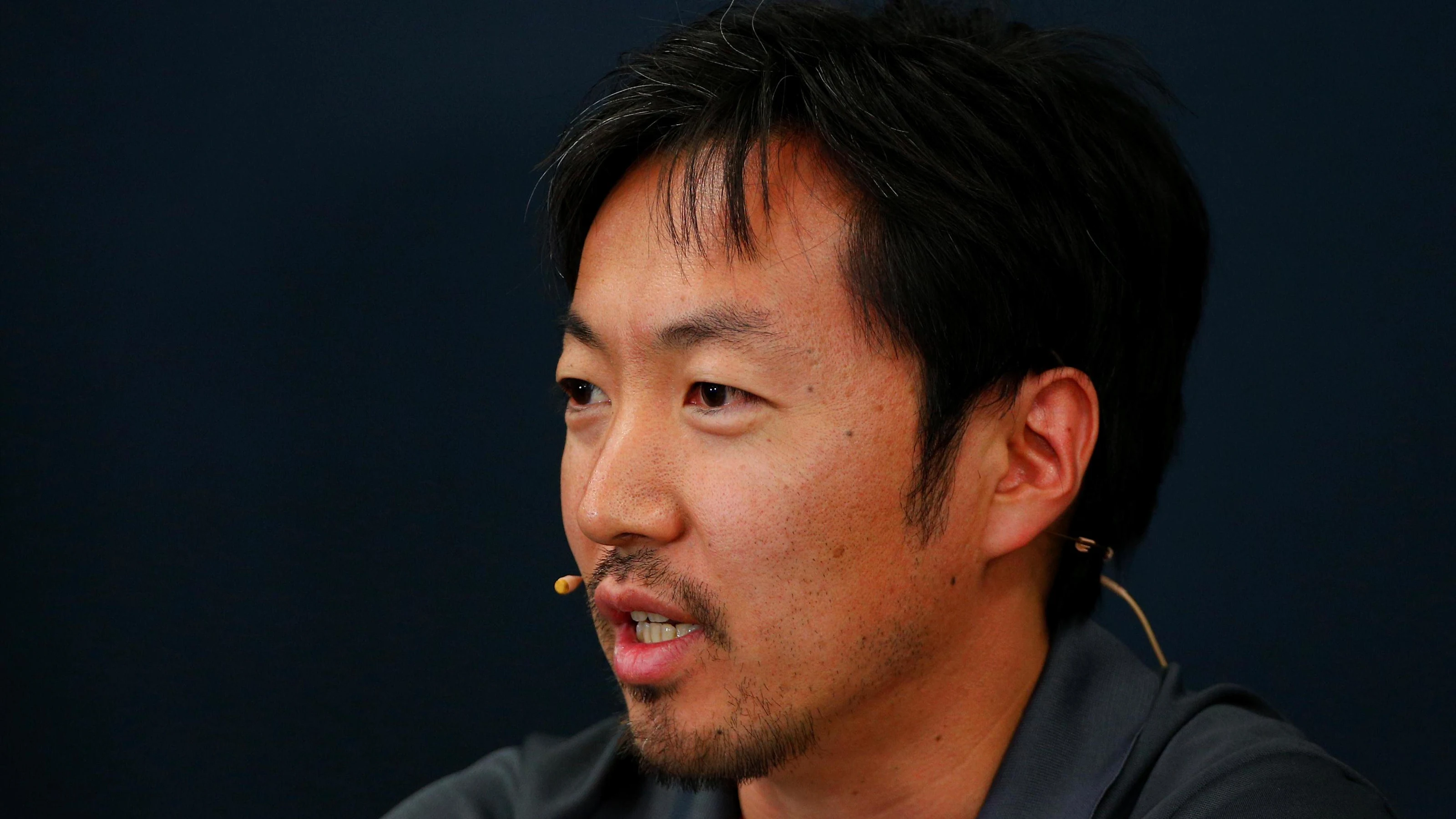 Ayao Komatsu (JPN) Haas F1 Engineer in the Press Conference at Formula One World Championship,