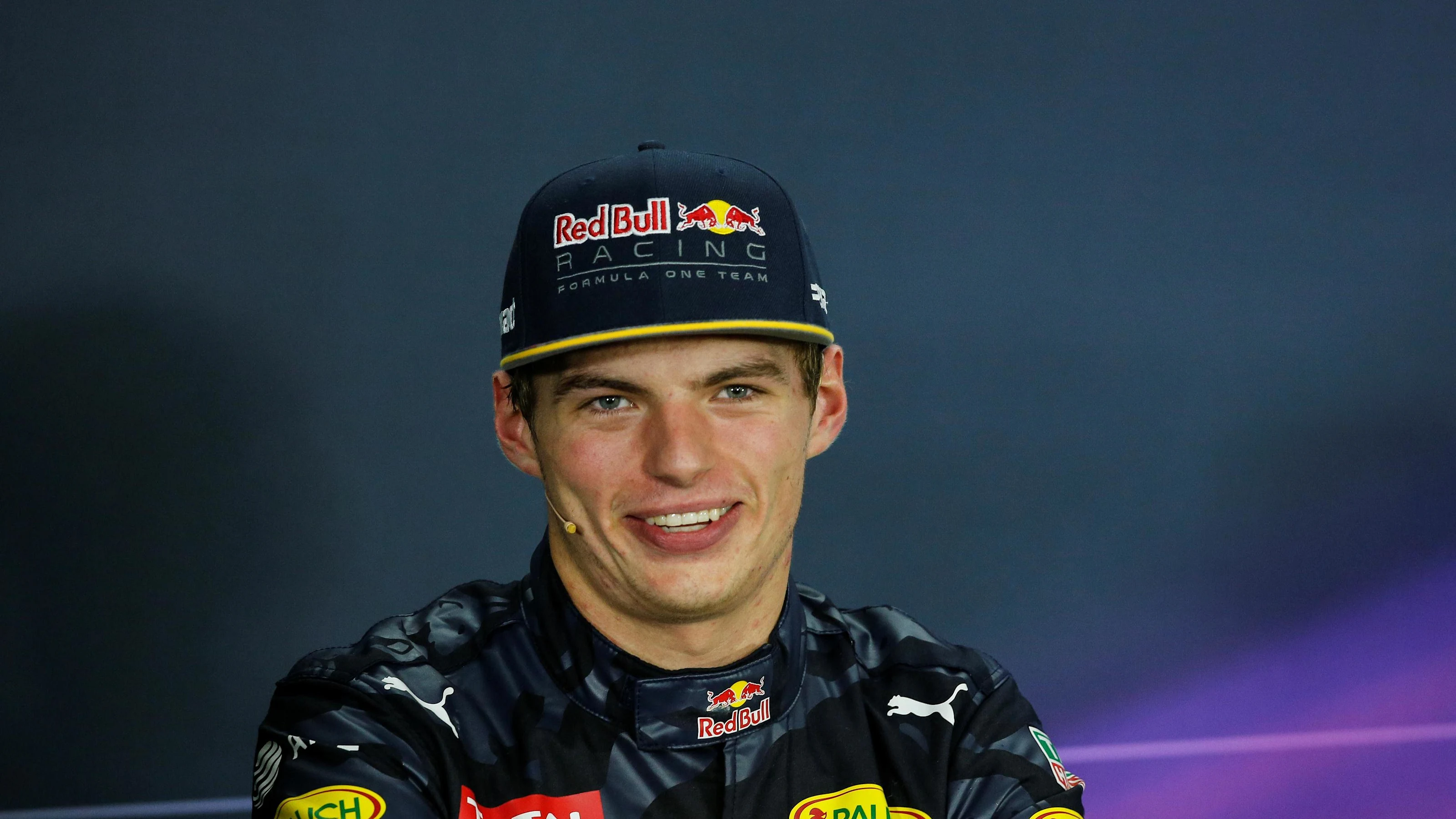 Max Verstappen (NED) Red Bull Racing in the Press Conference at Formula One World Championship,