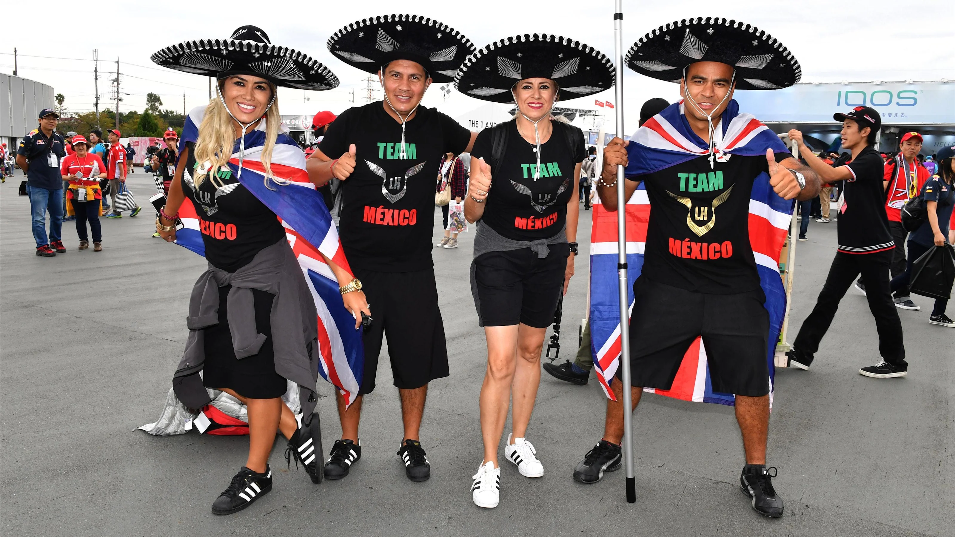 Mexican fans at Formula One World Championship, Rd17, Japanese Grand Prix, Race, Suzuka, Japan,