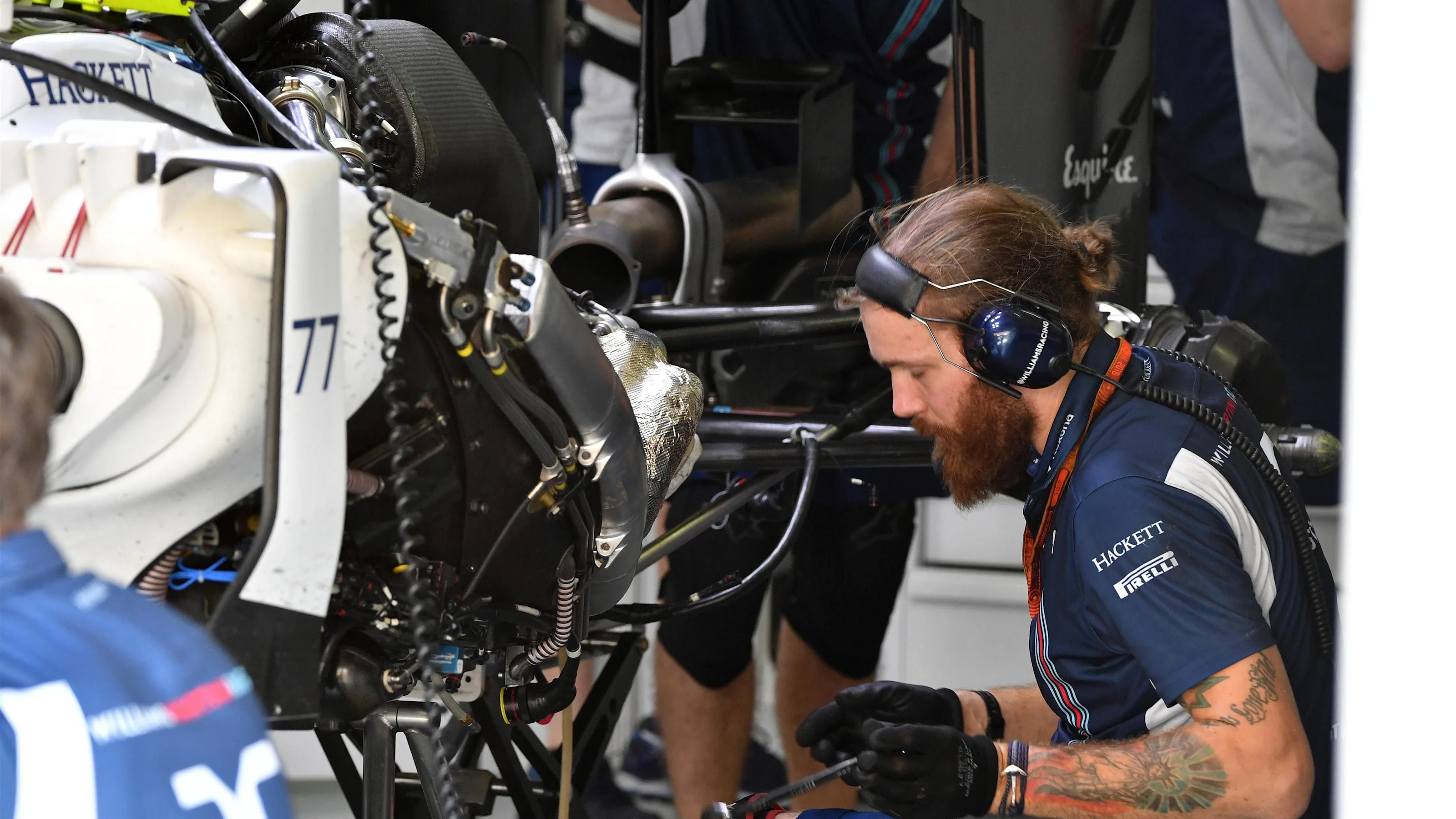 Williams FW38 detail at Formula One World Championship, Rd16, Malaysian Grand Prix, Practice,