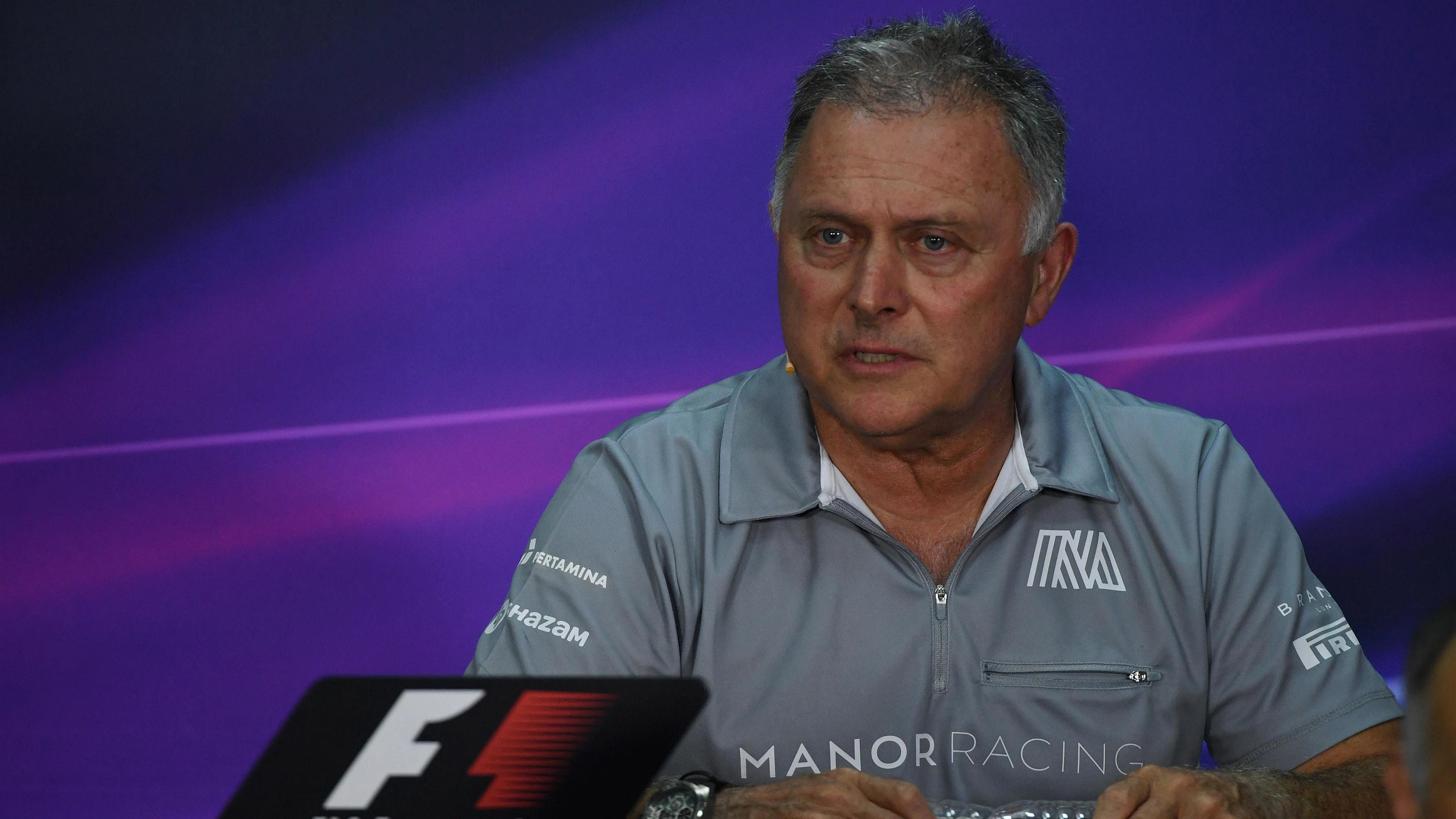 Dave Ryan (GBR) Manor Racing Racing Director in the Press Conference at Formula One World