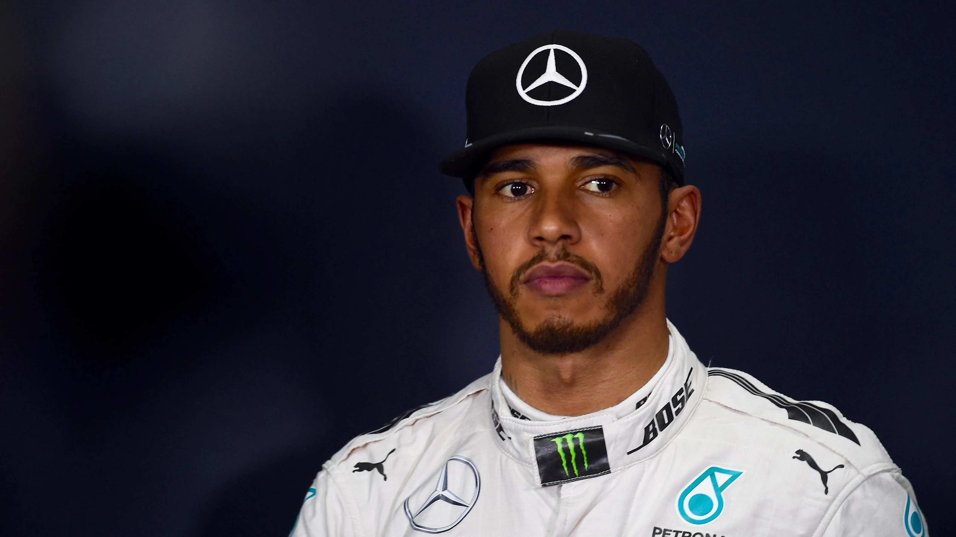Lewis Hamilton (GBR) Mercedes AMG F1 in the Press Conference at Formula One World Championship,