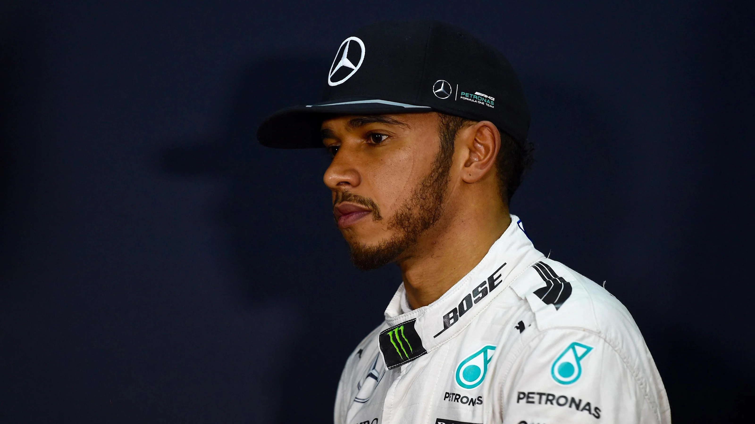 Lewis Hamilton (GBR) Mercedes AMG F1 in the Press Conference at Formula One World Championship,