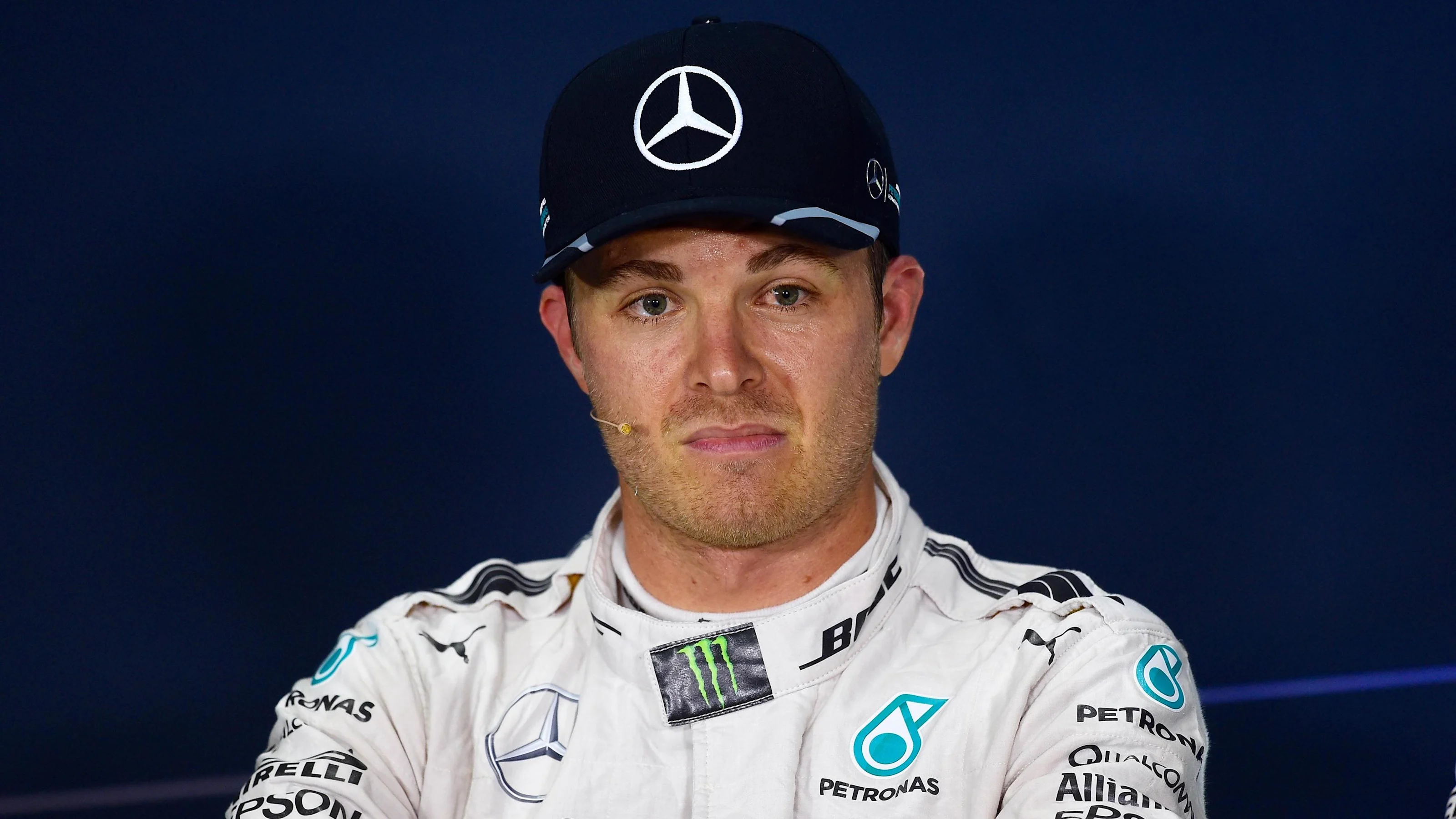 Nico Rosberg (GER) Mercedes AMG F1 in the Press Conference at Formula One World Championship, Rd16,