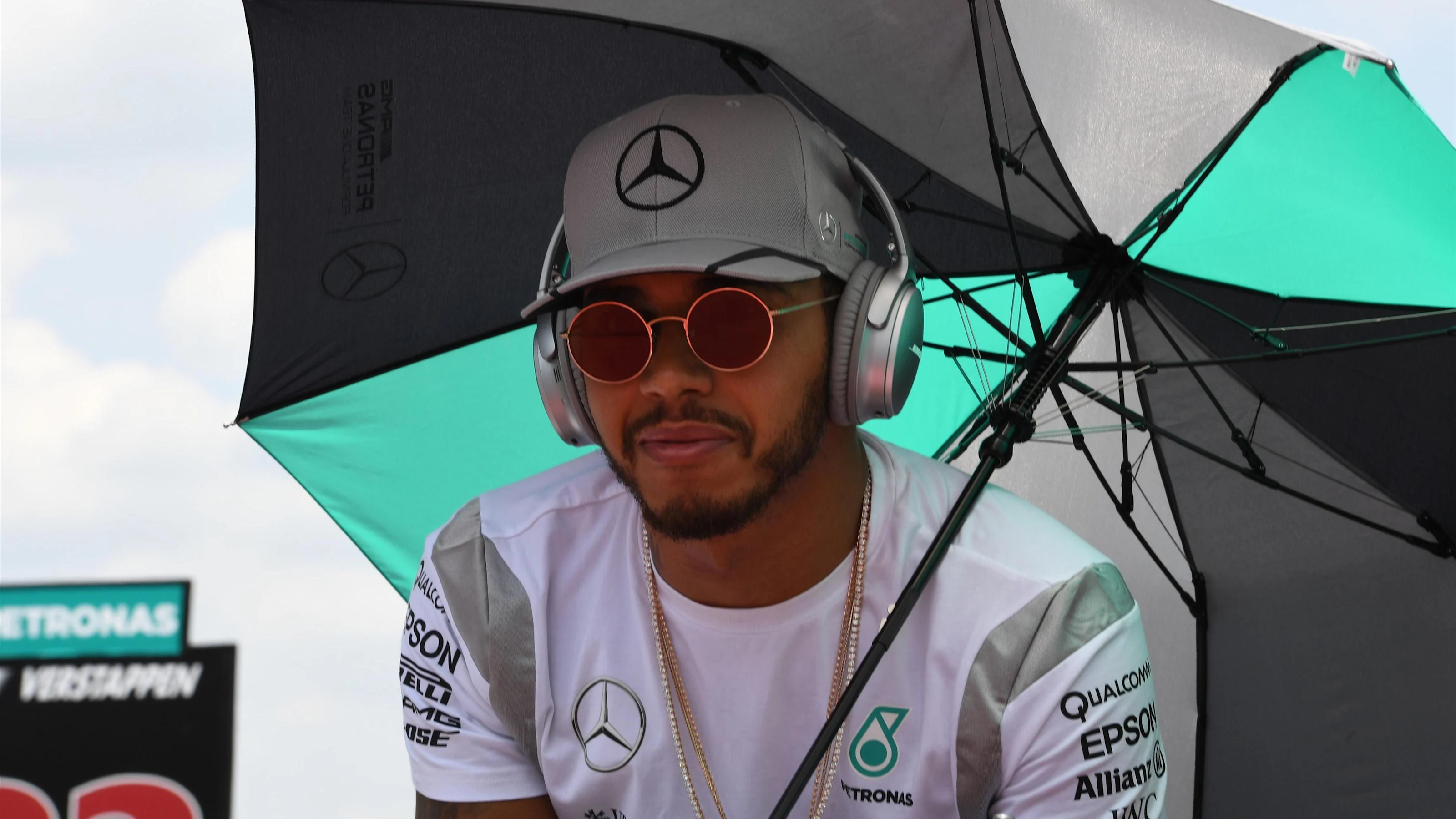 Lewis Hamilton (GBR) Mercedes AMG F1 on the drivers parade at Formula One World Championship, Rd16,