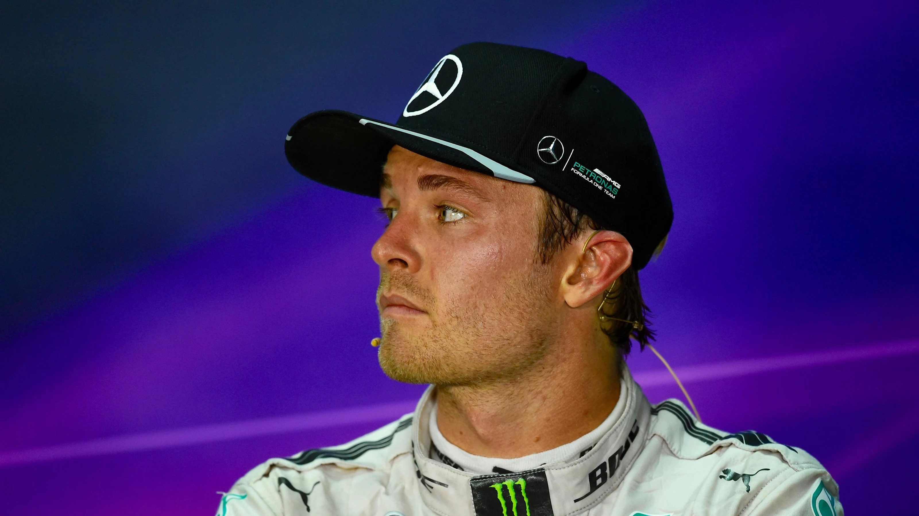 Nico Rosberg (GER) Mercedes AMG F1 in the Press Conference at Formula One World Championship, Rd16,