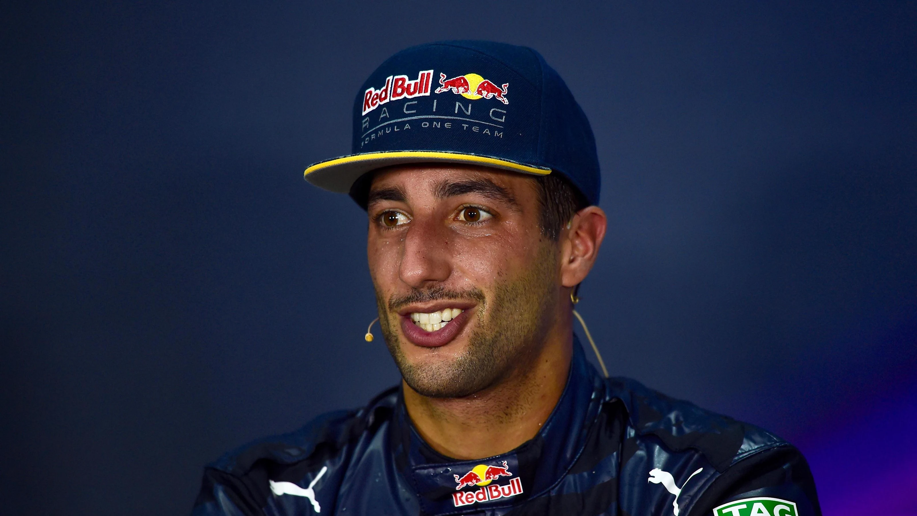 Daniel Ricciardo (AUS) Red Bull Racing in the Press Conference at Formula One World Championship,