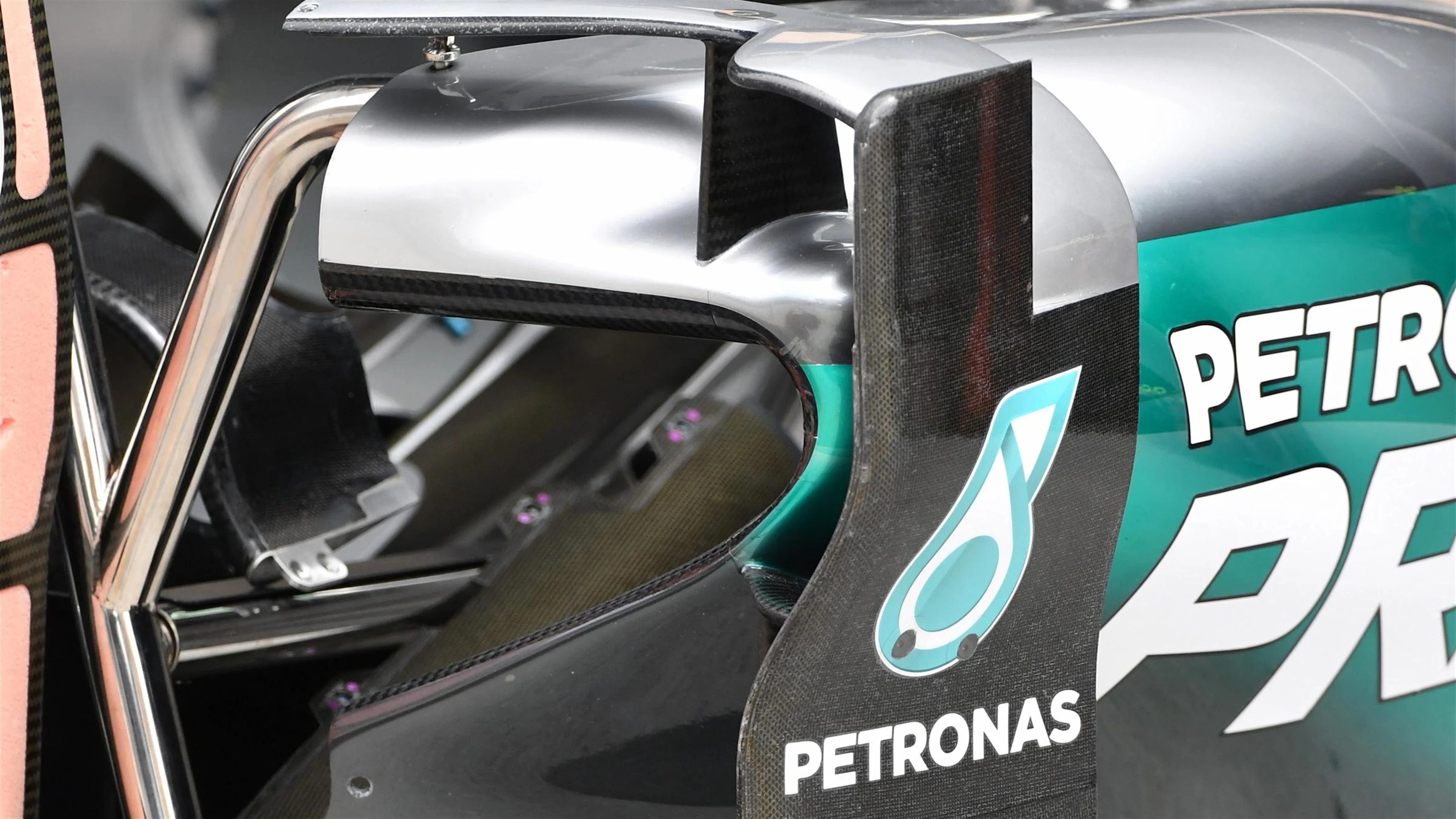 Mercedes-Benz F1 W07 Hybrid bodywork detail at Formula One World Championship, Rd16, Malaysian