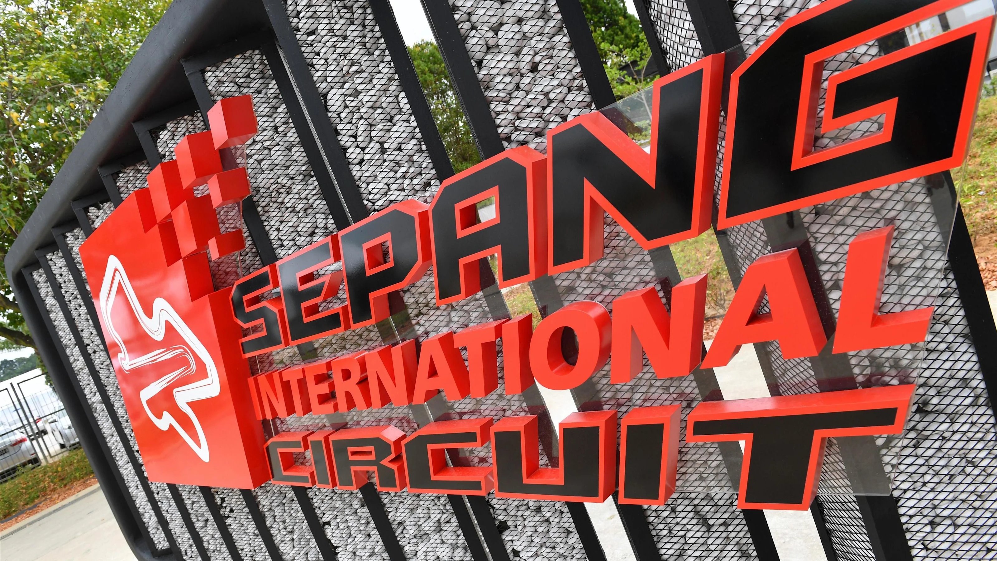 Sepang Circuit signage at Formula One World Championship, Rd16, Malaysian Grand Prix, Preparations,