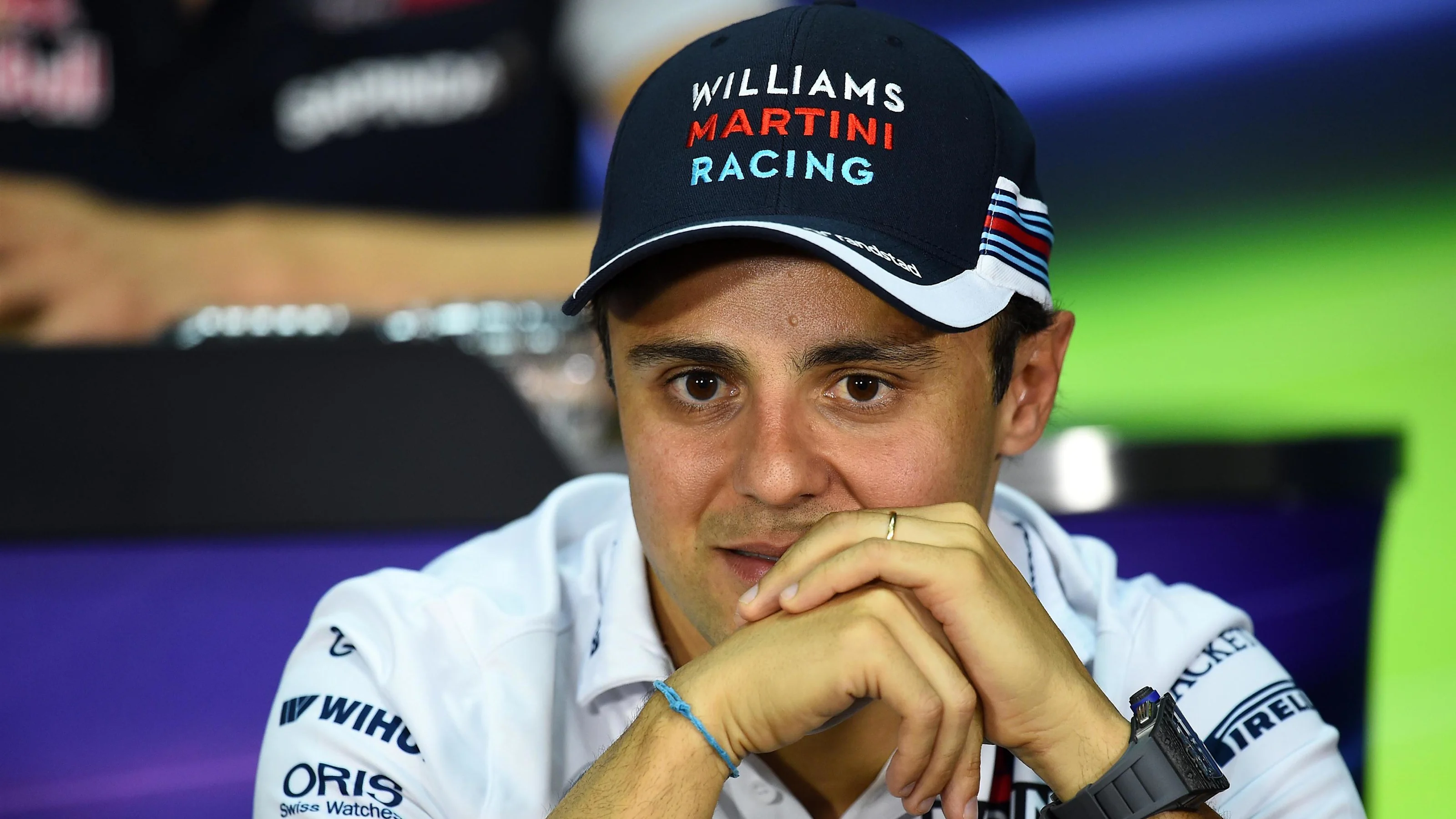 Felipe Massa (BRA) Williams in the Press Conference at Formula One World Championship, Rd16,