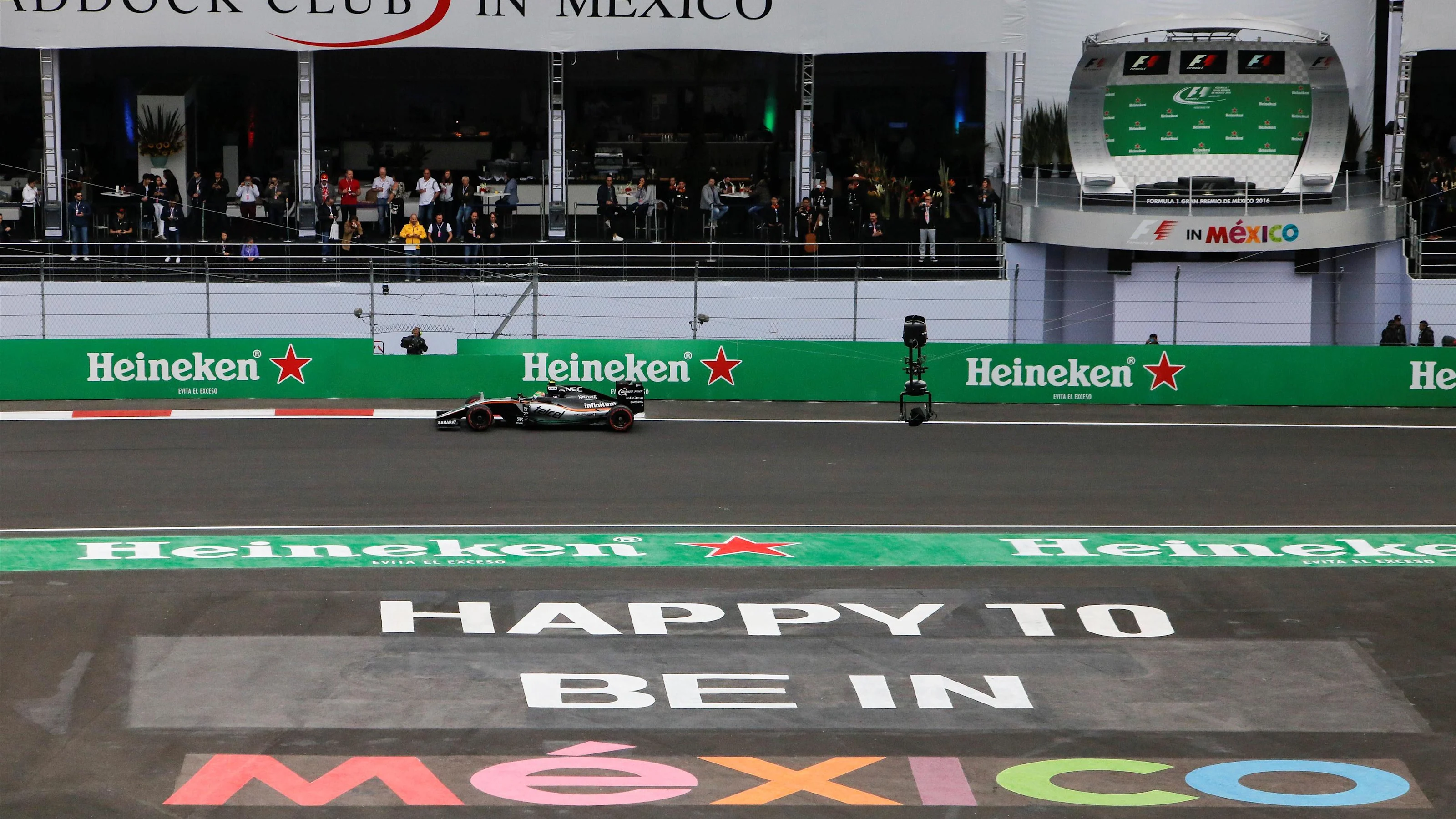 Sergio Perez (MEX) Force India VJM09 at Formula One World Championship, Rd19, Mexican Grand Prix,
