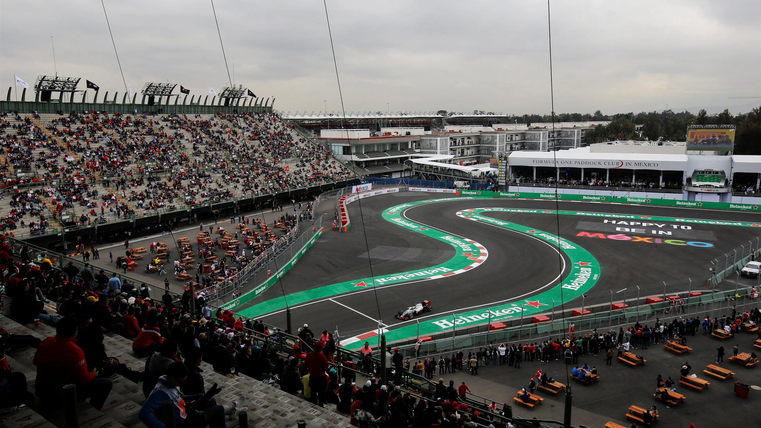Romain Grosjean (FRA) Haas VF-16 at Formula One World Championship, Rd19, Mexican Grand Prix,