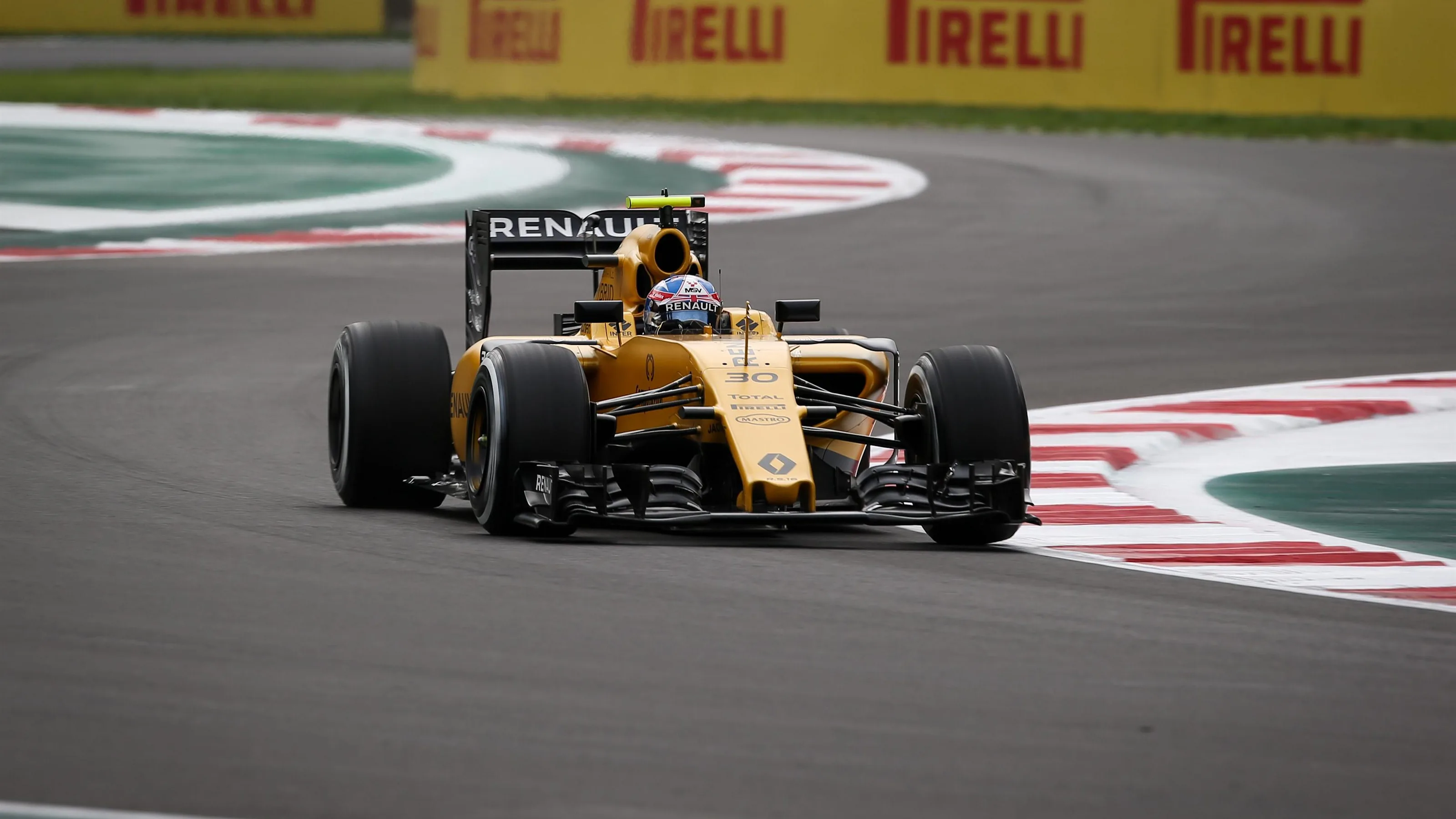 Jolyon Palmer (GBR) Renault Sport F1 Team RS16 at Formula One World Championship, Rd19, Mexican