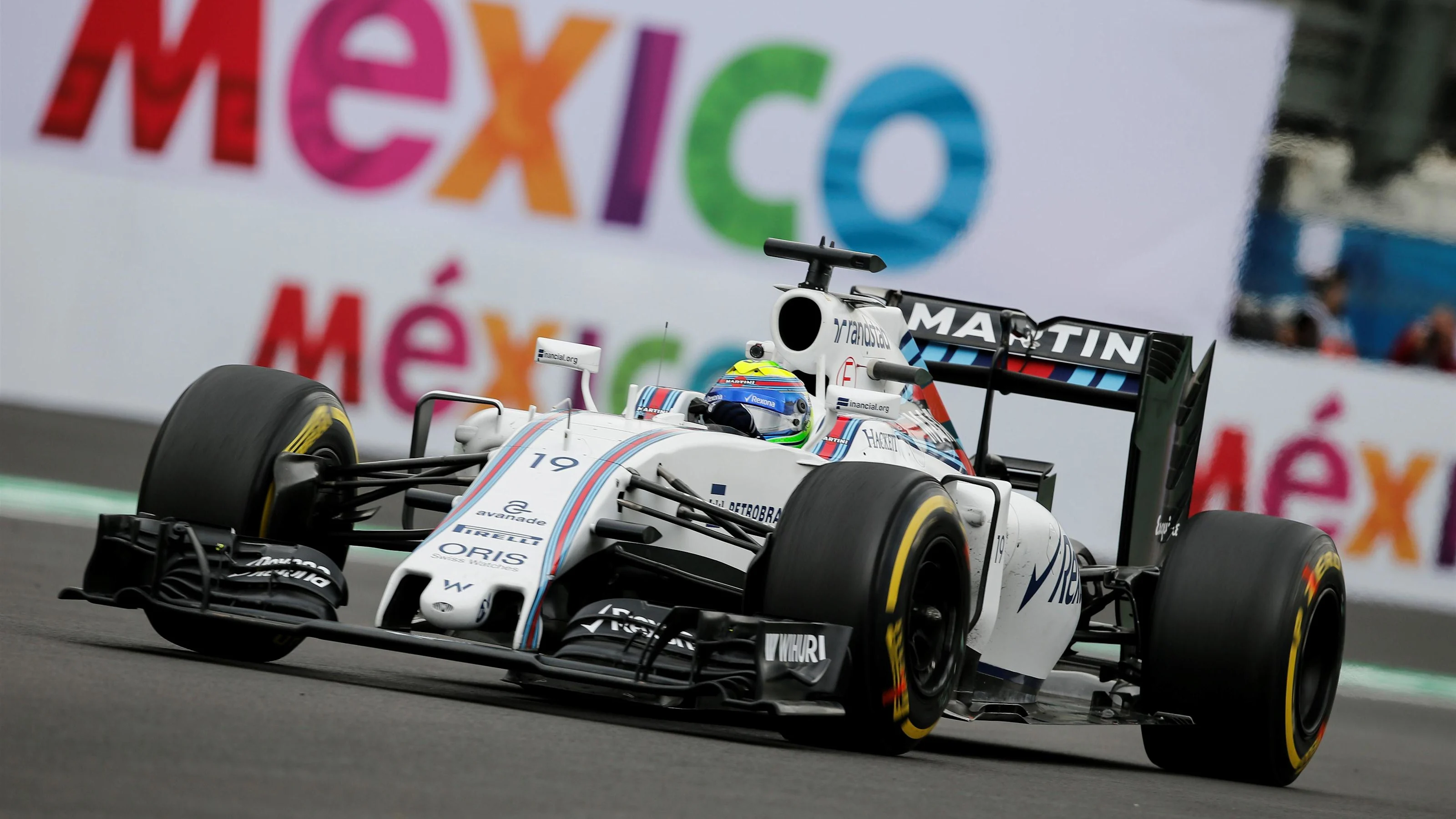 Felipe Massa (BRA) Williams FW38 at Formula One World Championship, Rd19, Mexican Grand Prix,