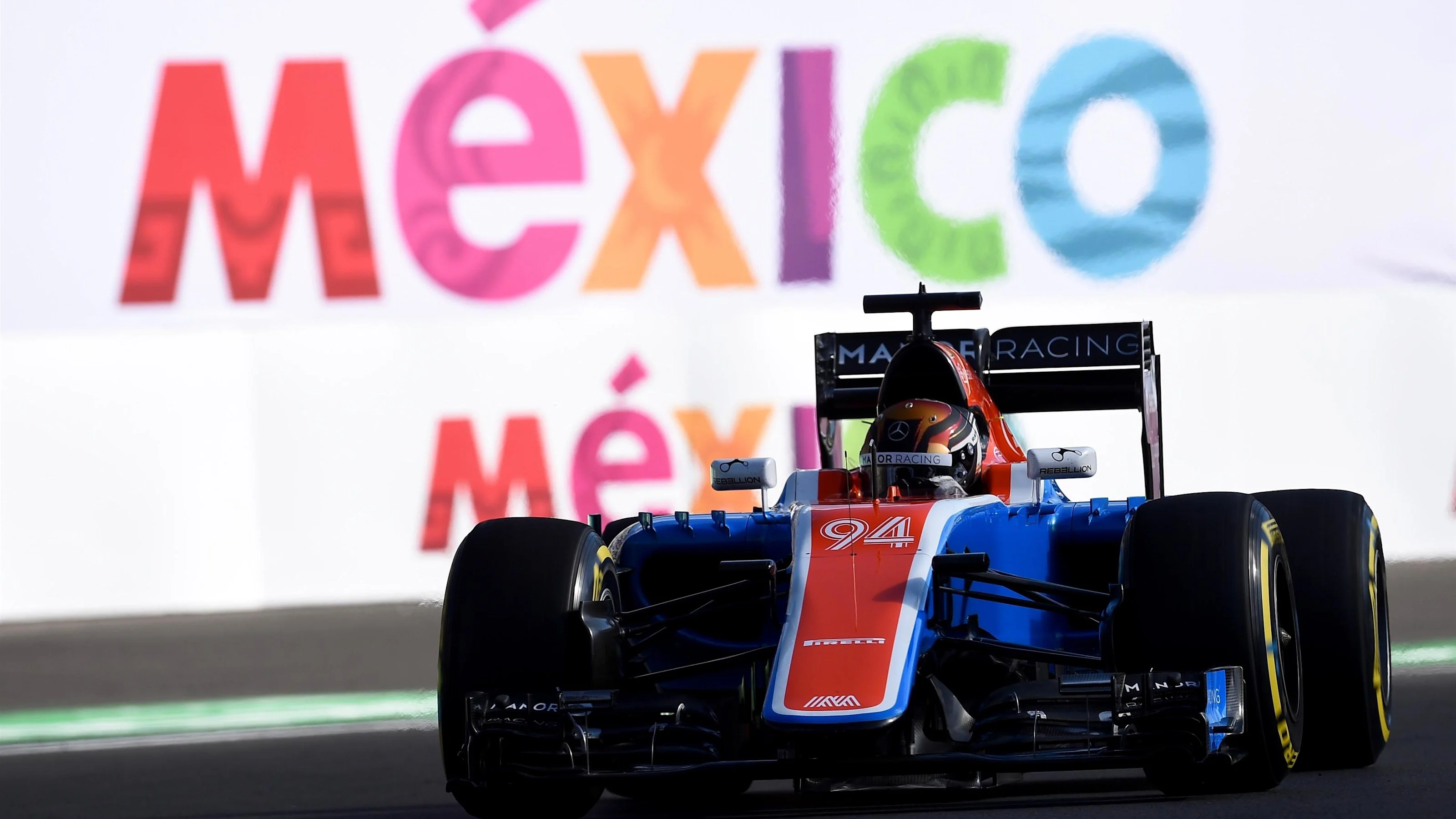 Pascal Wehrlein (GER) Manor Racing MRT05 at Formula One World Championship, Rd19, Mexican Grand