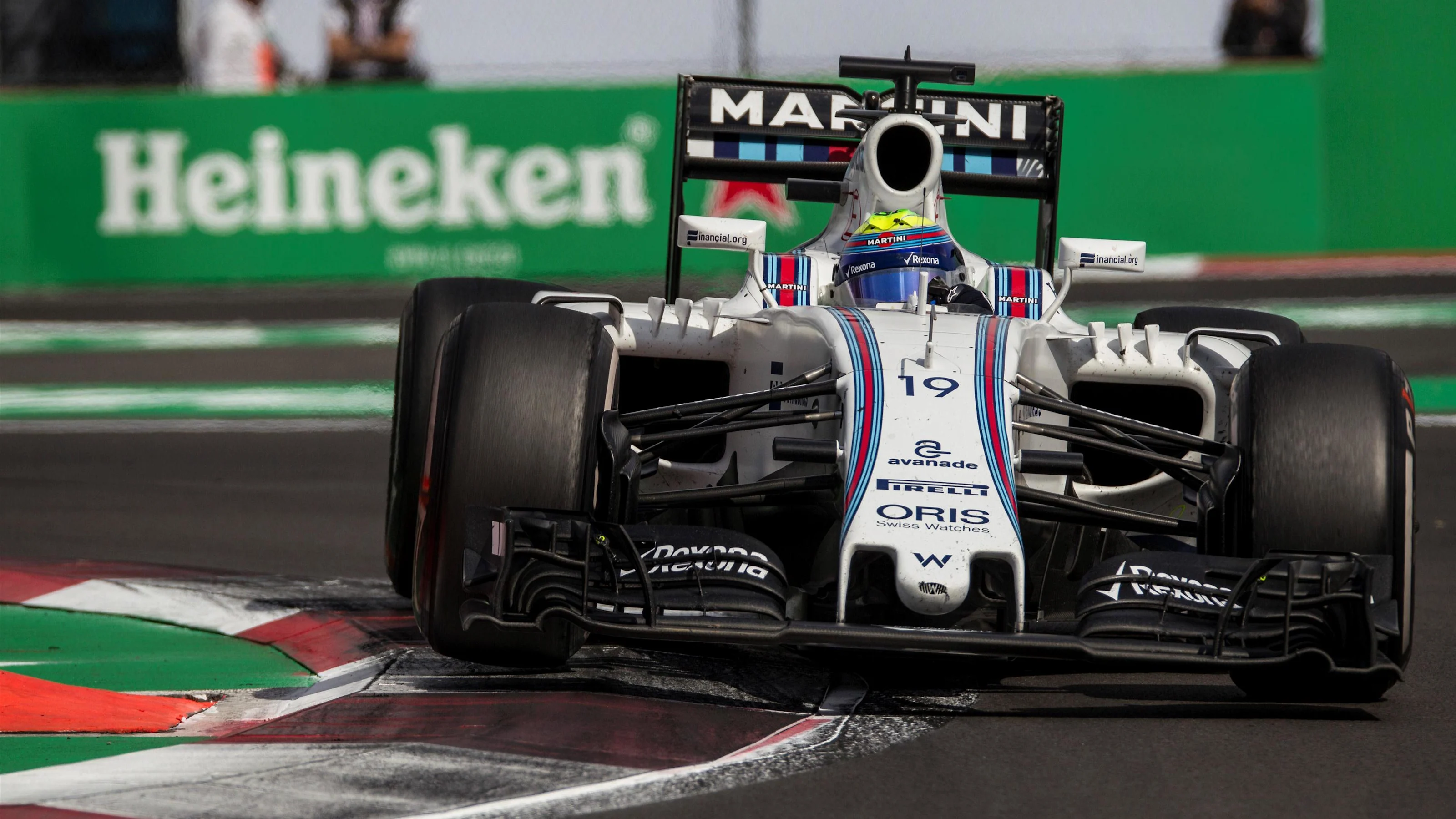 Felipe Massa (BRA) Williams FW38 at Formula One World Championship, Rd19, Mexican Grand Prix, Race,