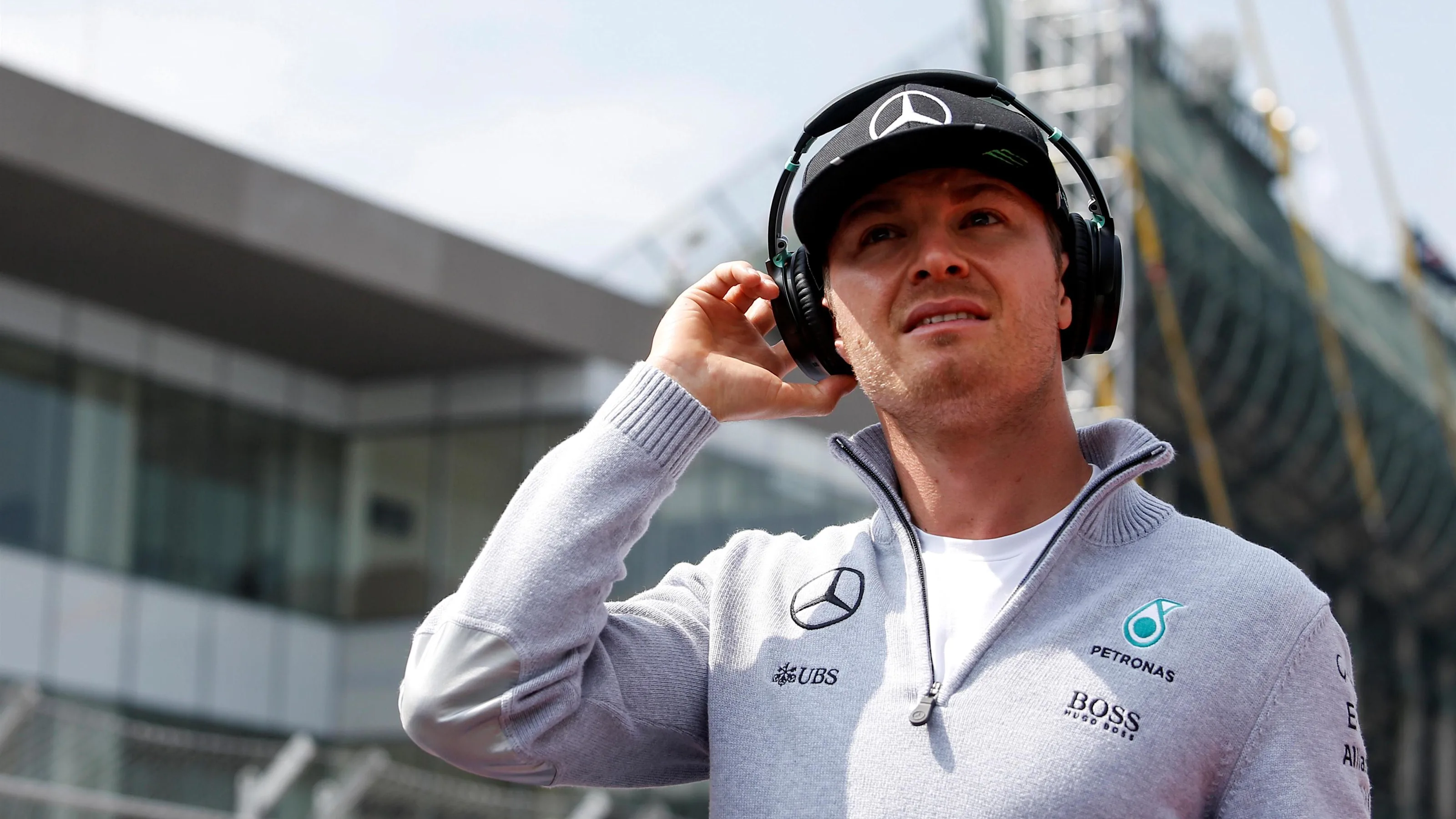 Nico Rosberg (GER) Mercedes AMG F1 on the drivers parade on the drivers parade at Formula One World