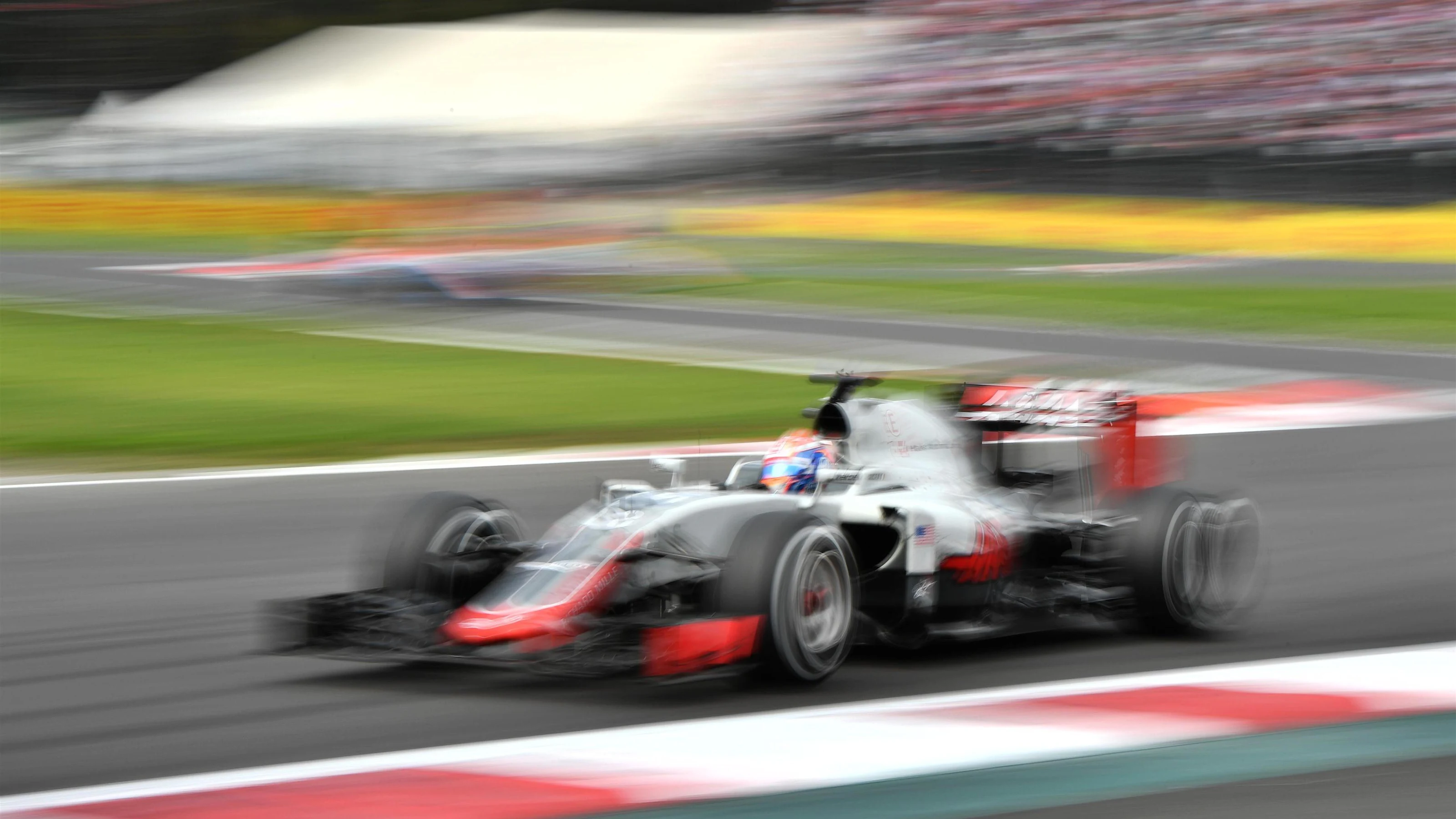Romain Grosjean (FRA) Haas VF-16 at Formula One World Championship, Rd19, Mexican Grand Prix, Race,