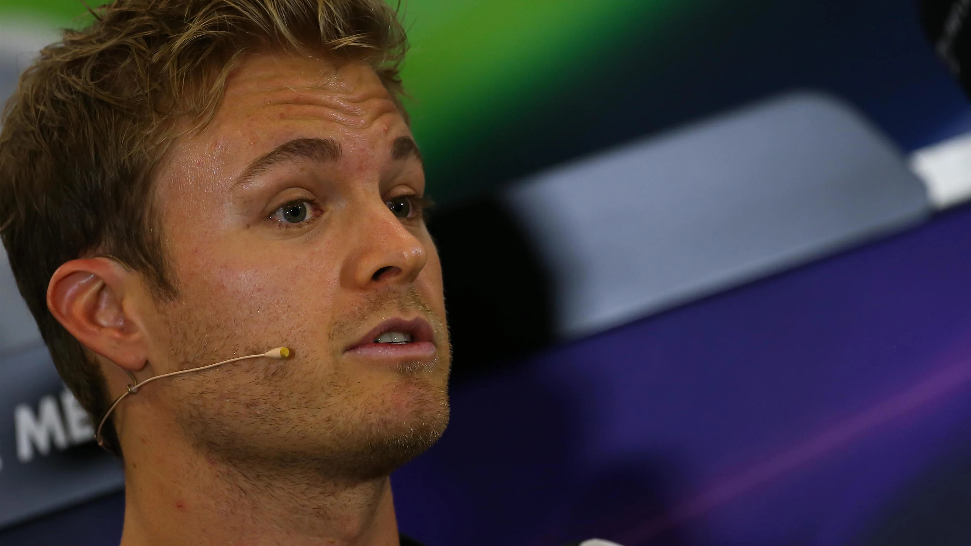 Nico Rosberg (GER) Mercedes AMG F1 in the Press Conference at Formula One World Championship, Rd19,