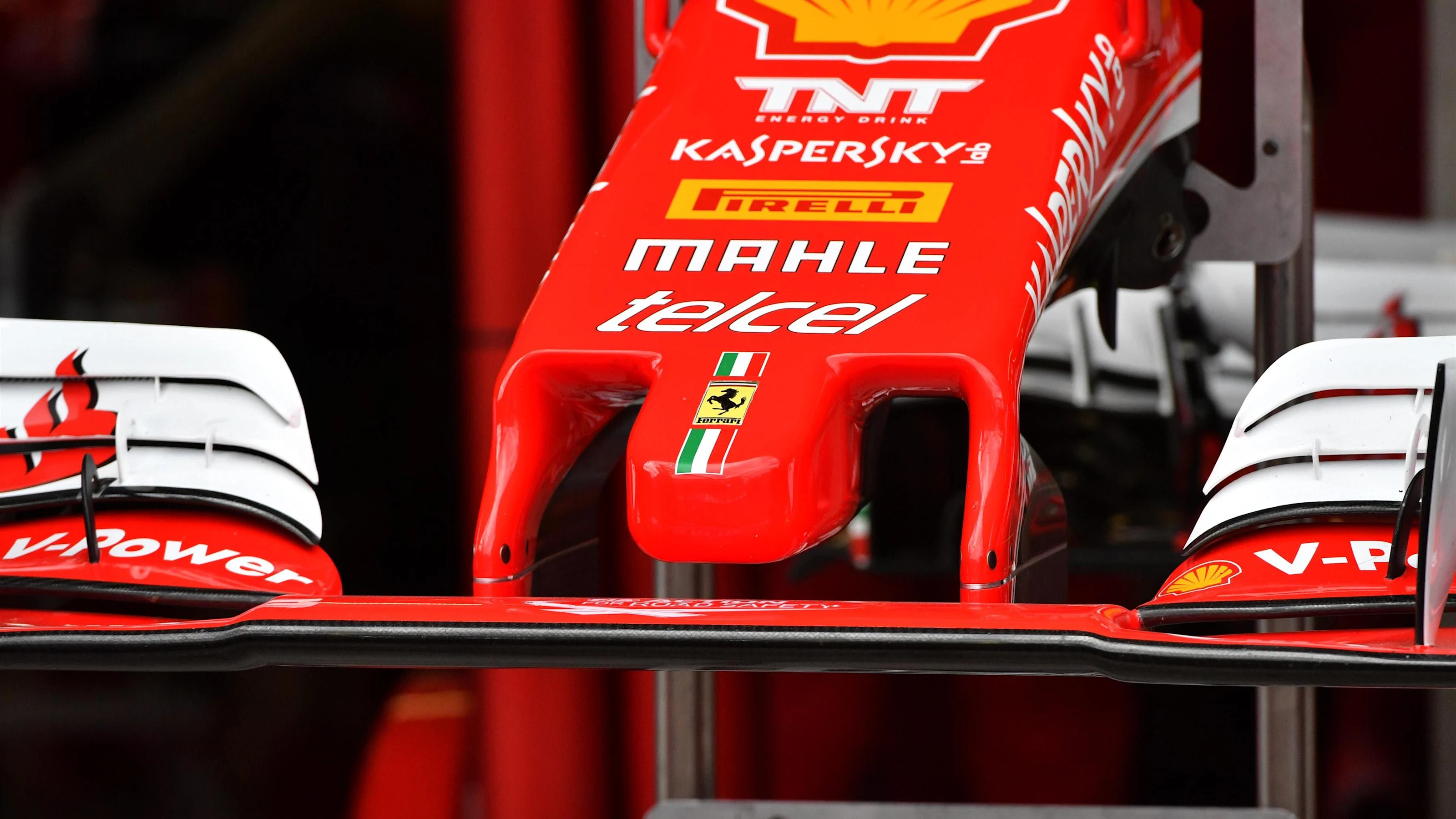 Ferrari nose detail at Formula One World Championship, Rd19, Mexican Grand Prix, Preparations,
