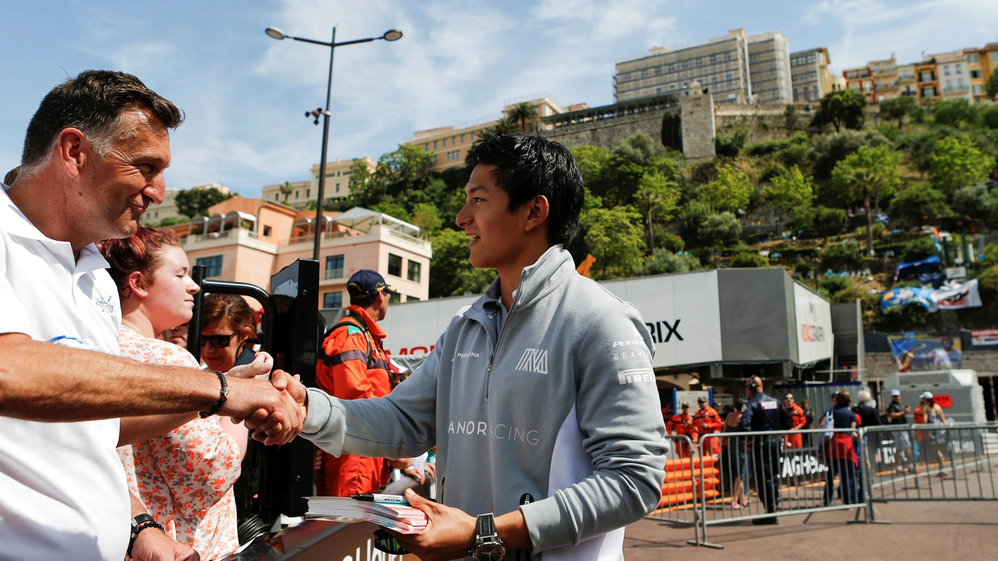 Rio Haryanto (IDN) Manor Racing signs autographs for the fans at Formula One World Championship,