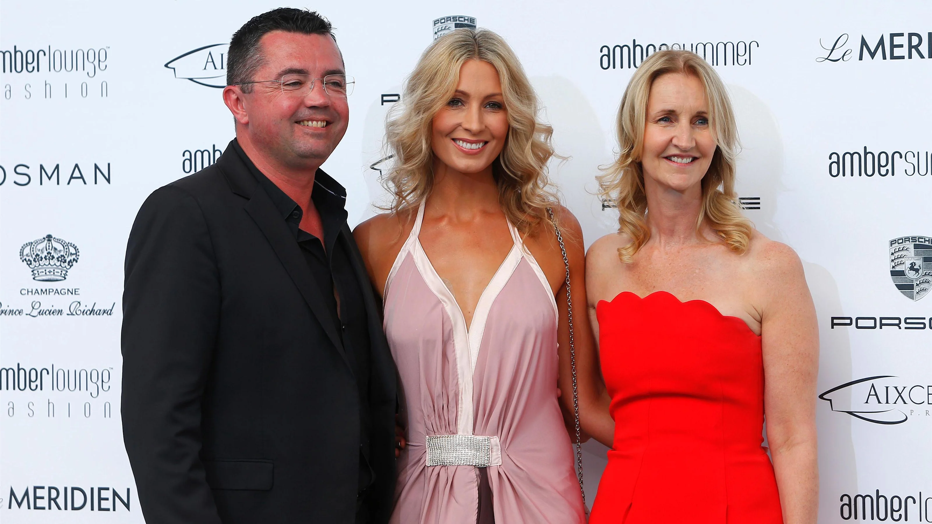 Eric Boullier (FRA) McLaren Racing Director and Sonia Irvine (IRL) at Amber Lounge Fashion Show, Le