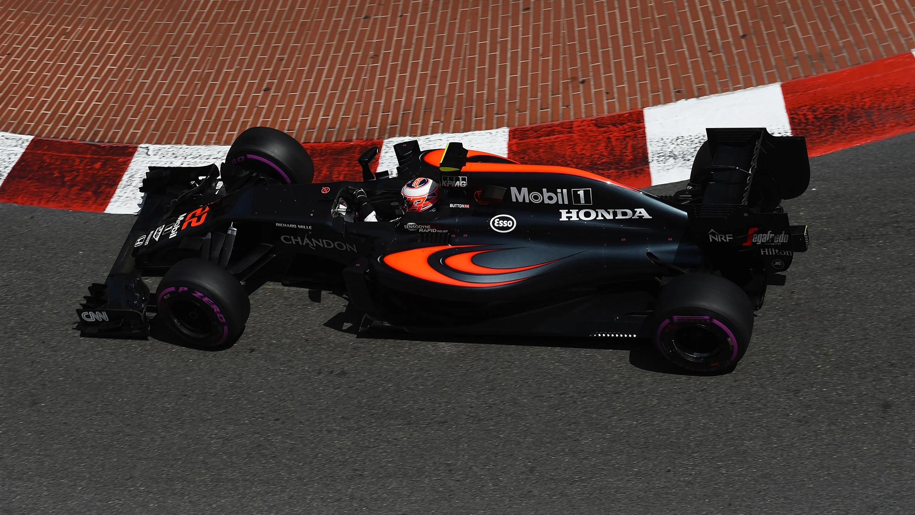 Jenson Button (GBR) McLaren MP4-31 at Formula One World Championship, Rd6, Monaco Grand Prix,