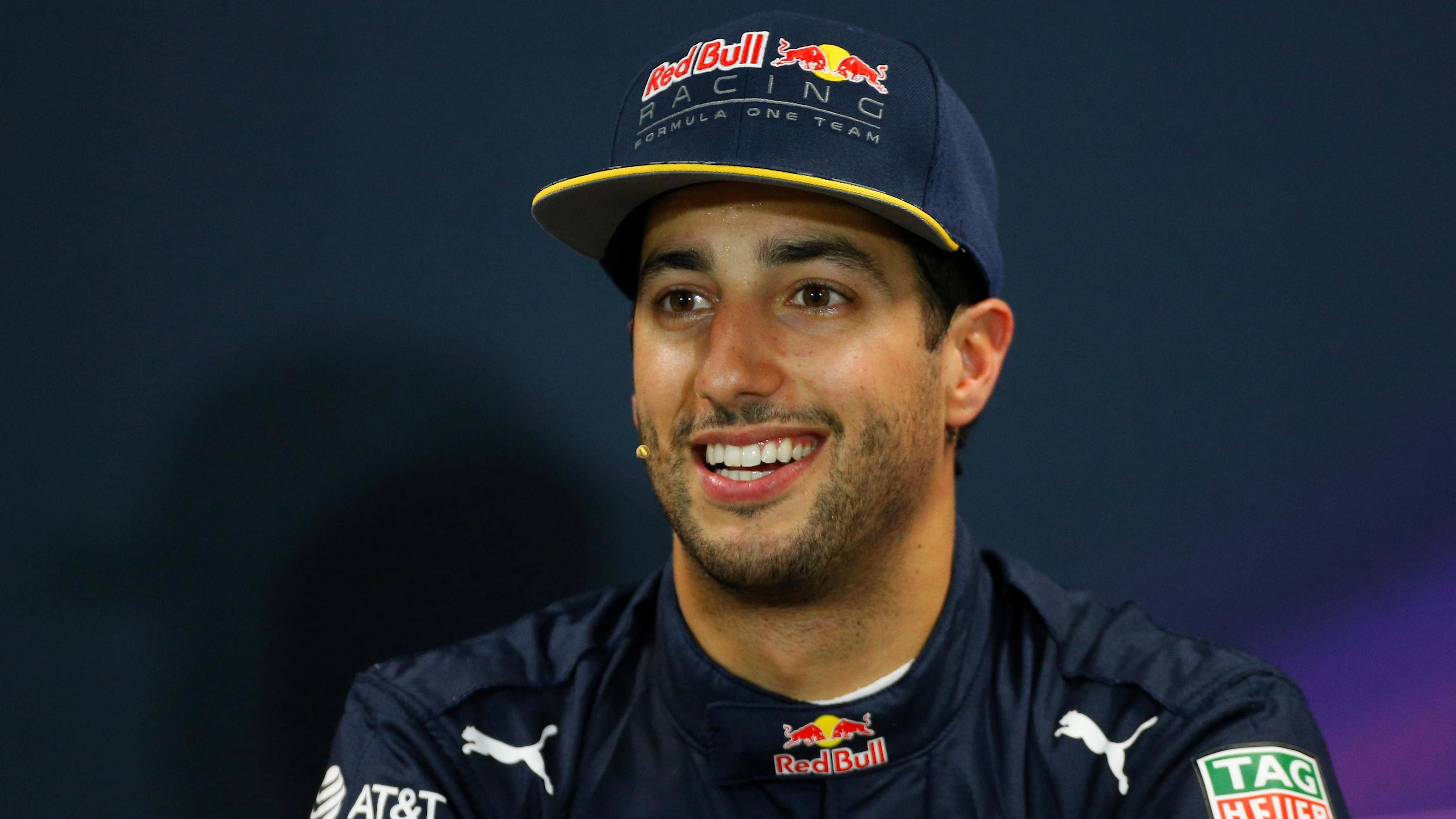 Daniel Ricciardo (AUS) Red Bull Racing in the Press Conference at Formula One World Championship,