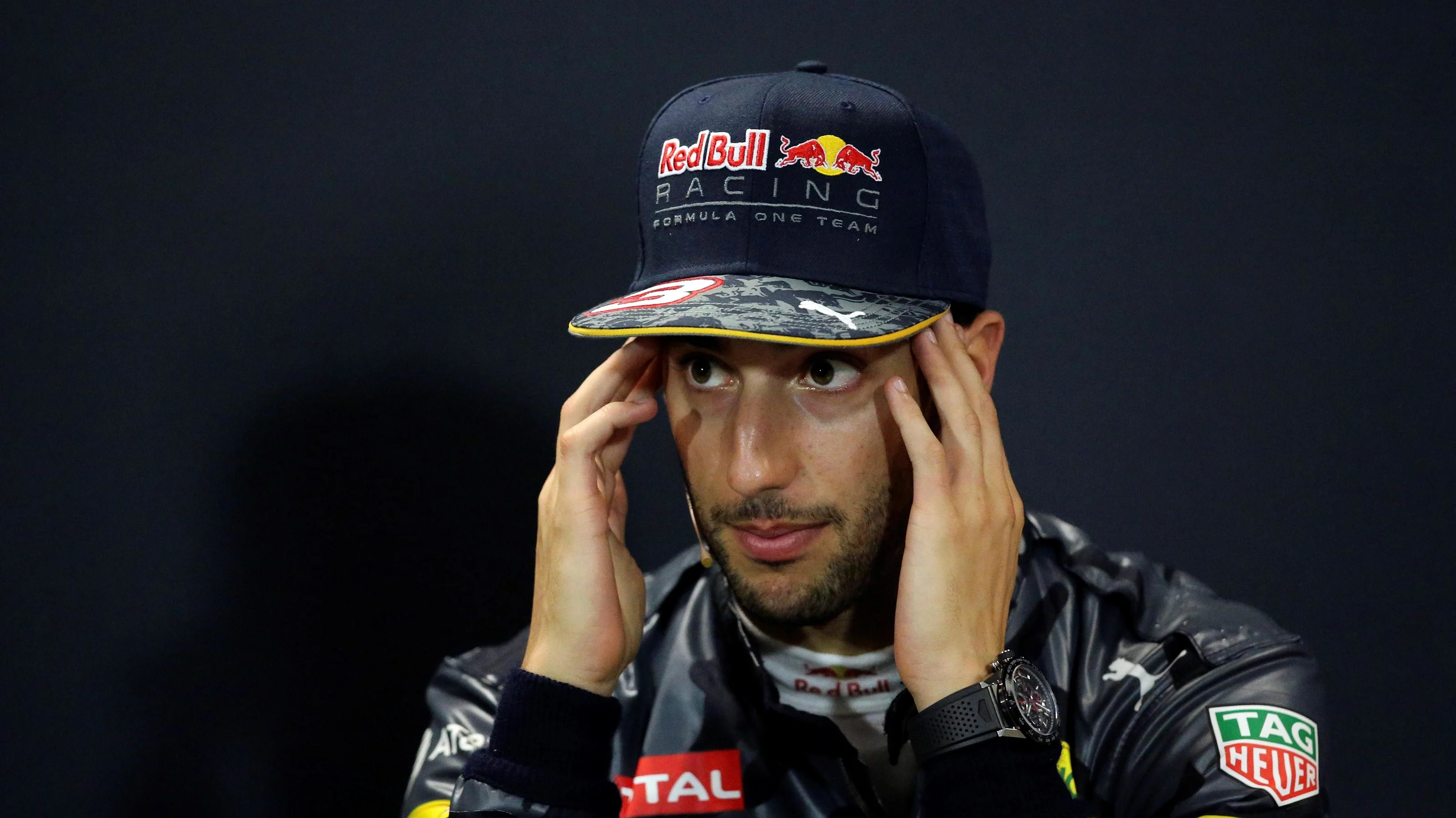 Daniel Ricciardo (AUS) Red Bull Racing in the Press Conference at Formula One World Championship,