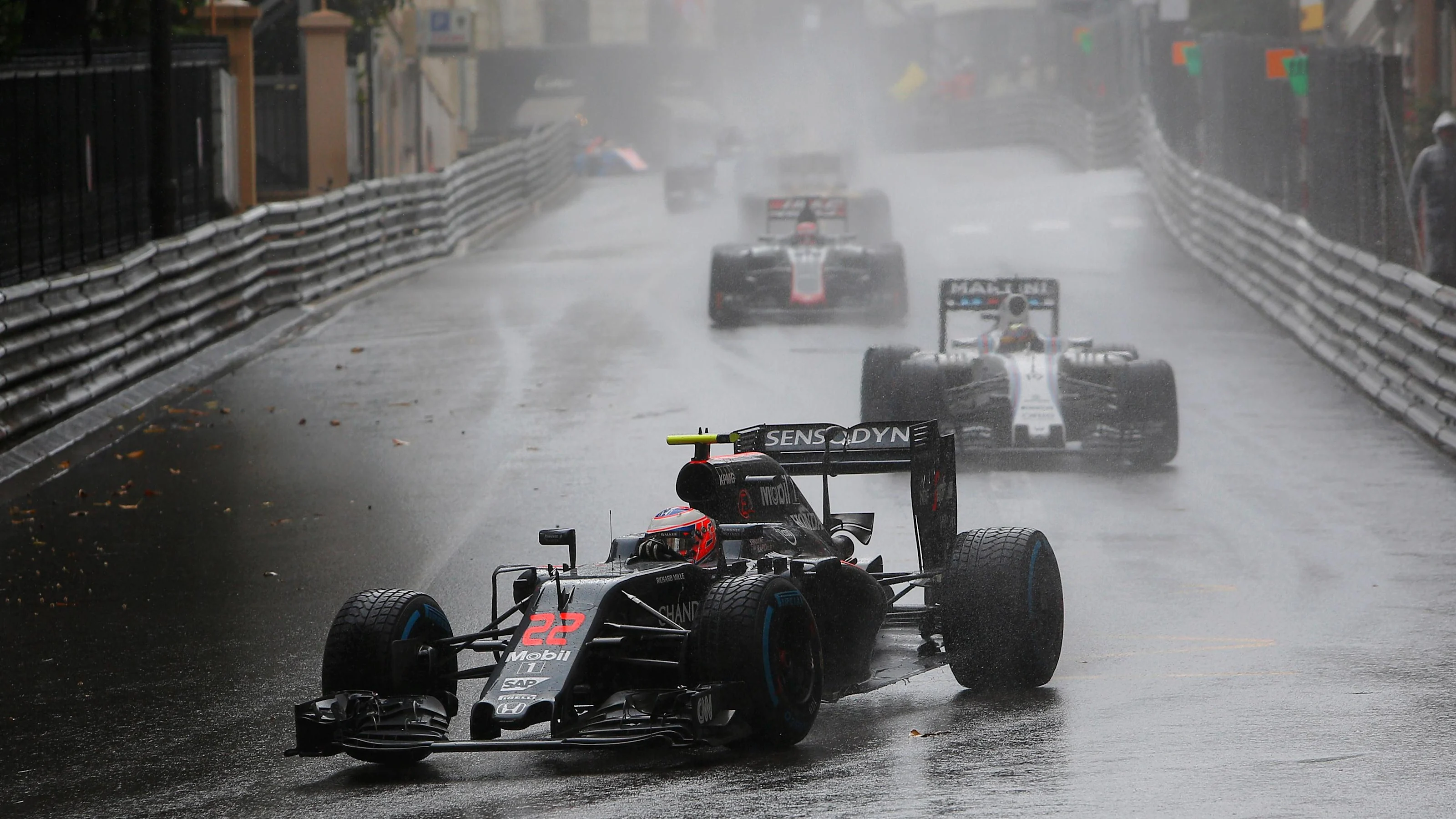 Jenson Button (GBR) McLaren MP4-31 at Formula One World Championship, Rd6, Monaco Grand Prix, Race,