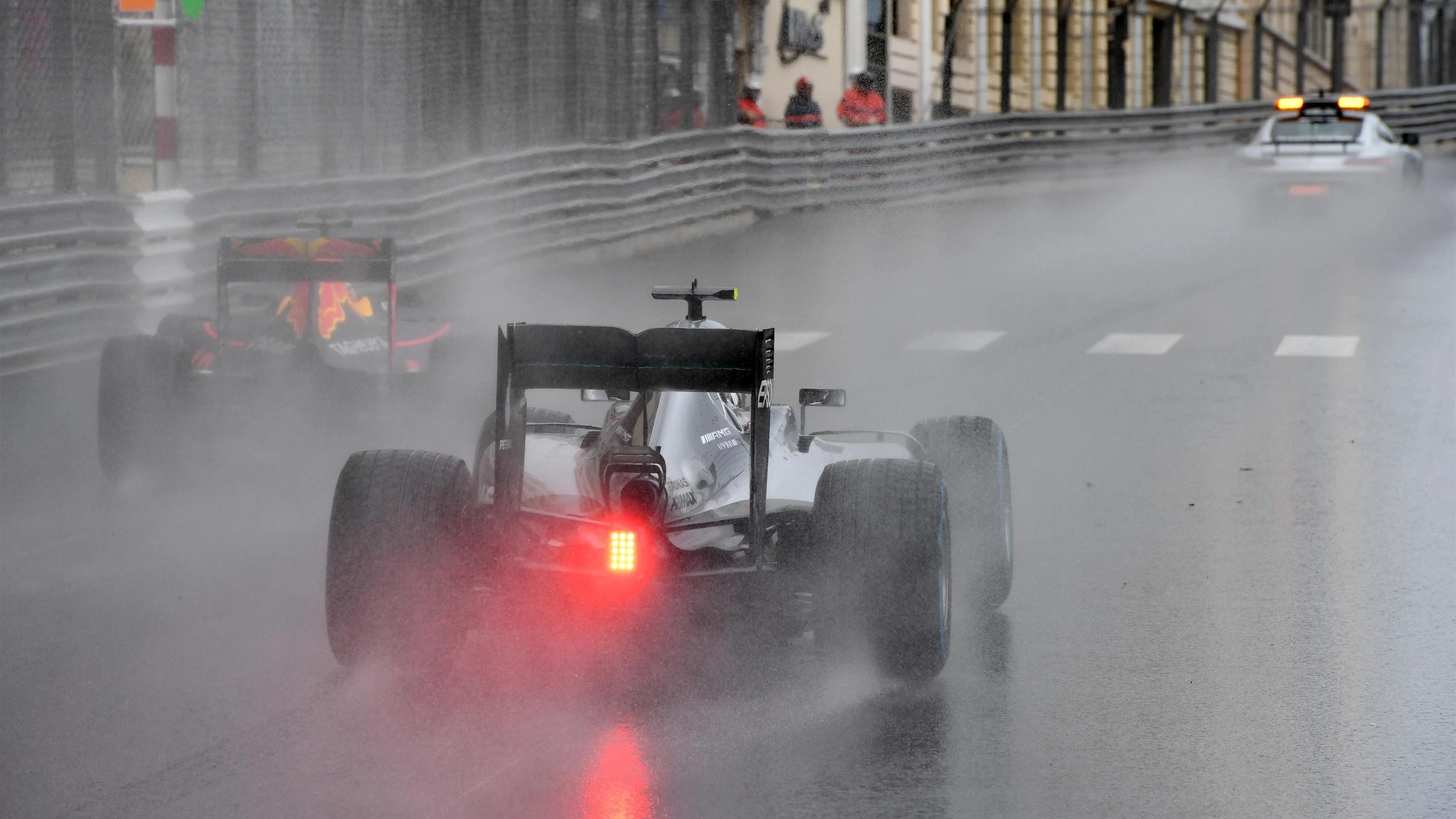 Safety car leads the field at Formula One World Championship, Rd6, Monaco Grand Prix, Race,