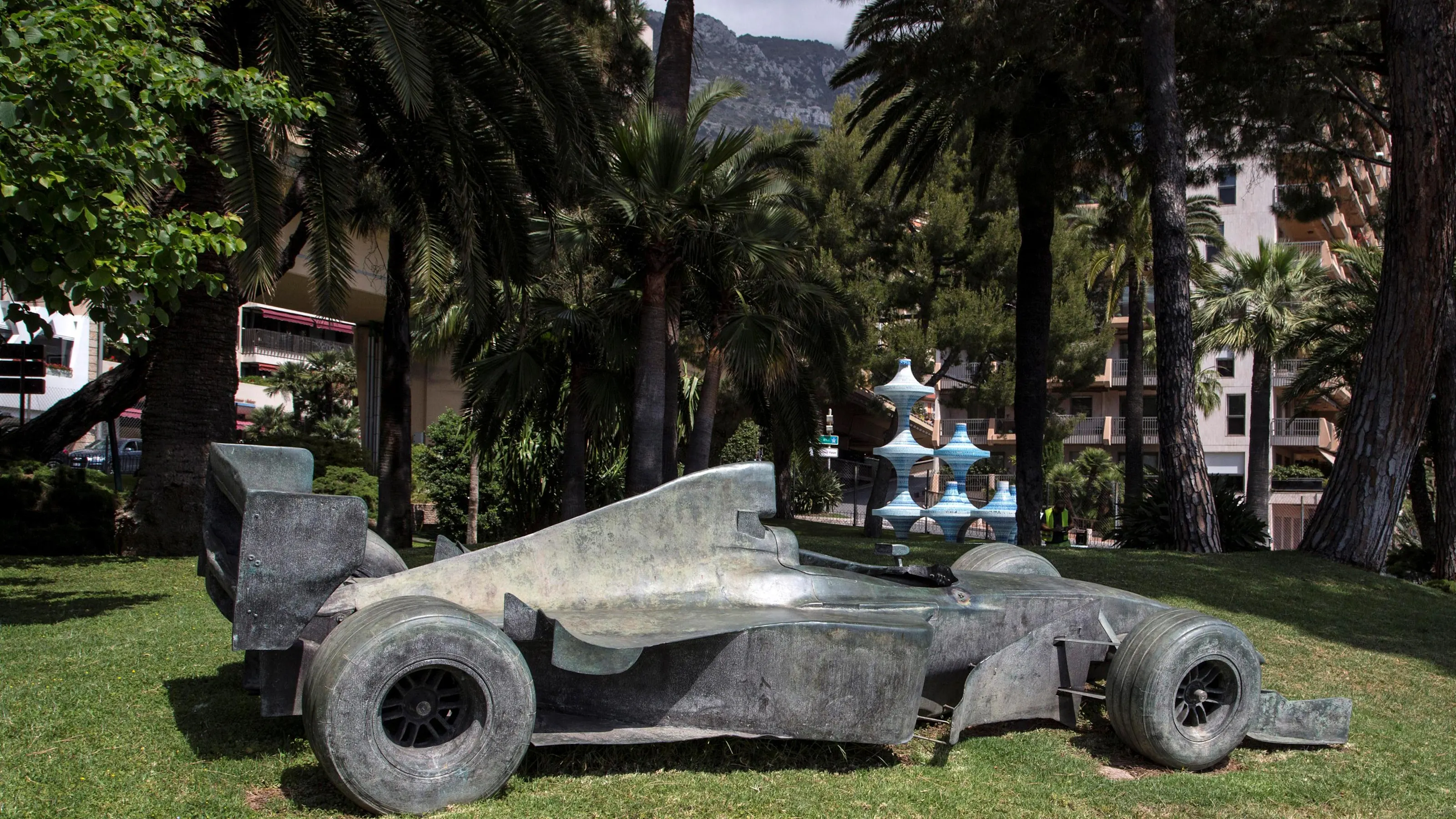 Formula One Car sculpture at Formula One World Championship, Rd6, Monaco Grand Prix, Preparations,