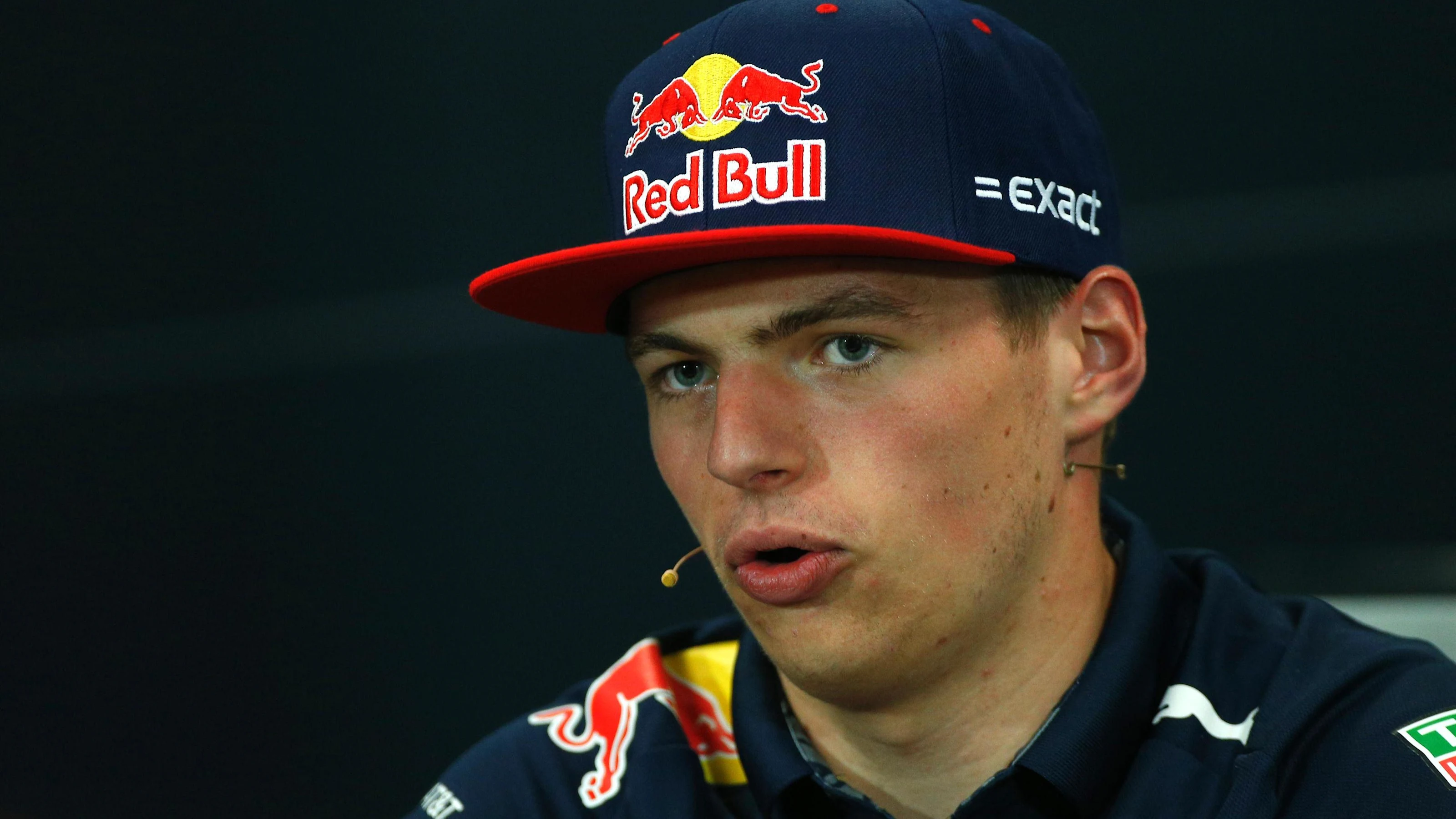 Max Verstappen (NED) Red Bull Racing in the Press Conference at Formula One World Championship,